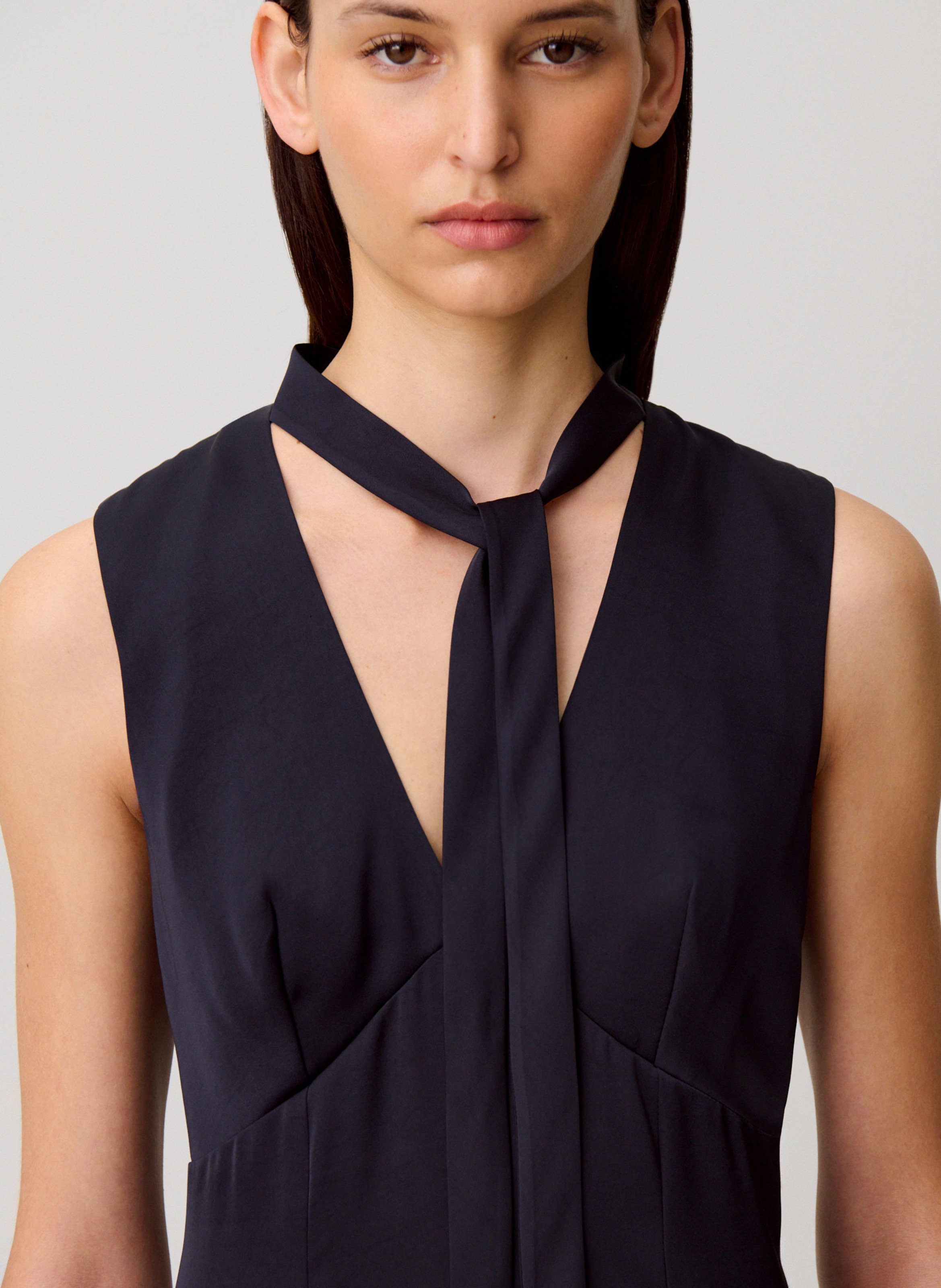 Combinaison droite col v CLAUDIE PIERLOT Bleu