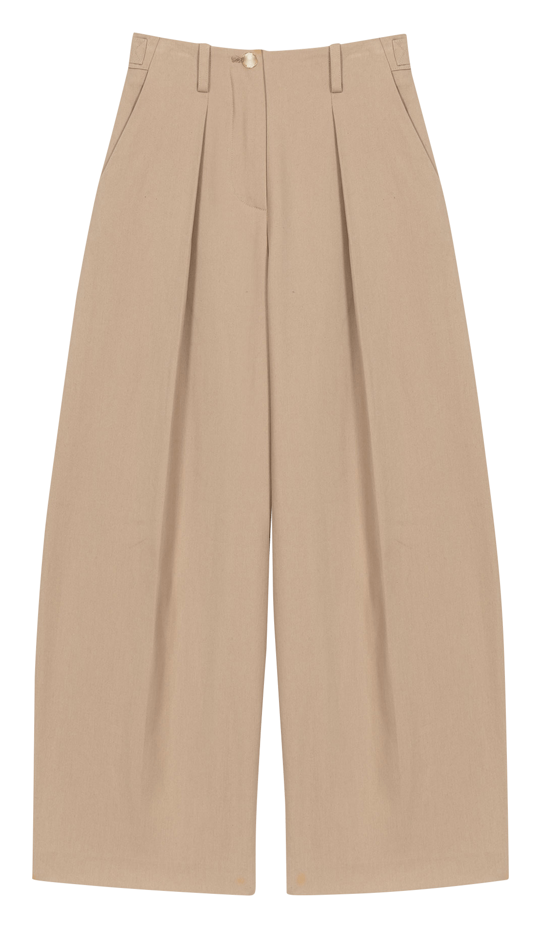 Pantalon large ballon en coton MAJE Beige