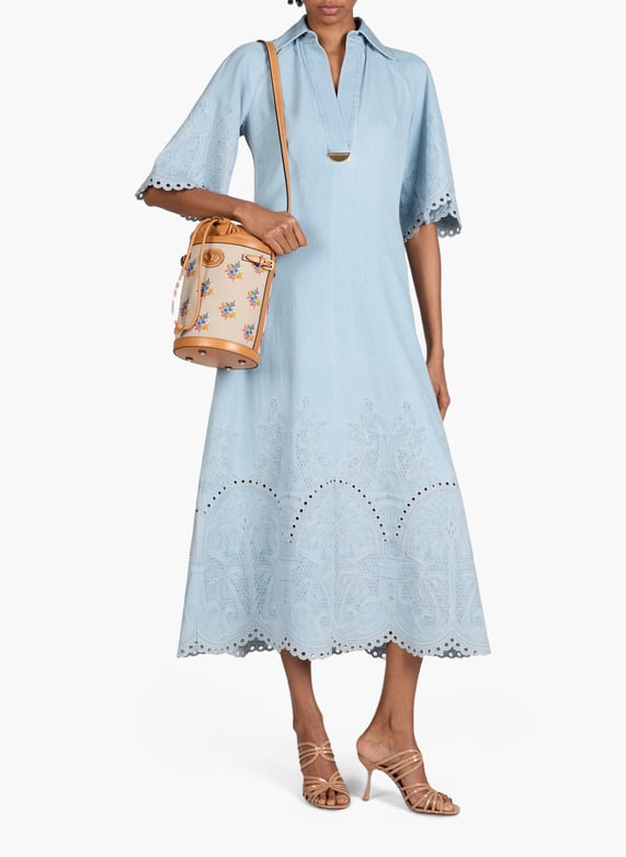 Denim cotton dress Blue Zimmermann - Women | Printemps.com Denim cotton dress Blue Zimmermann - Women | Printemps.com