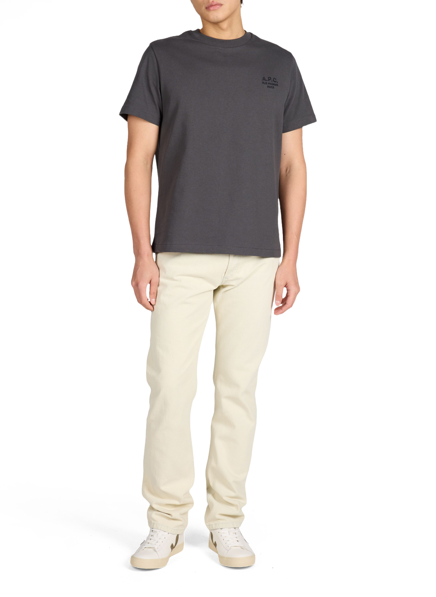 Wide-leg cotton jeans A.P.C. Beige