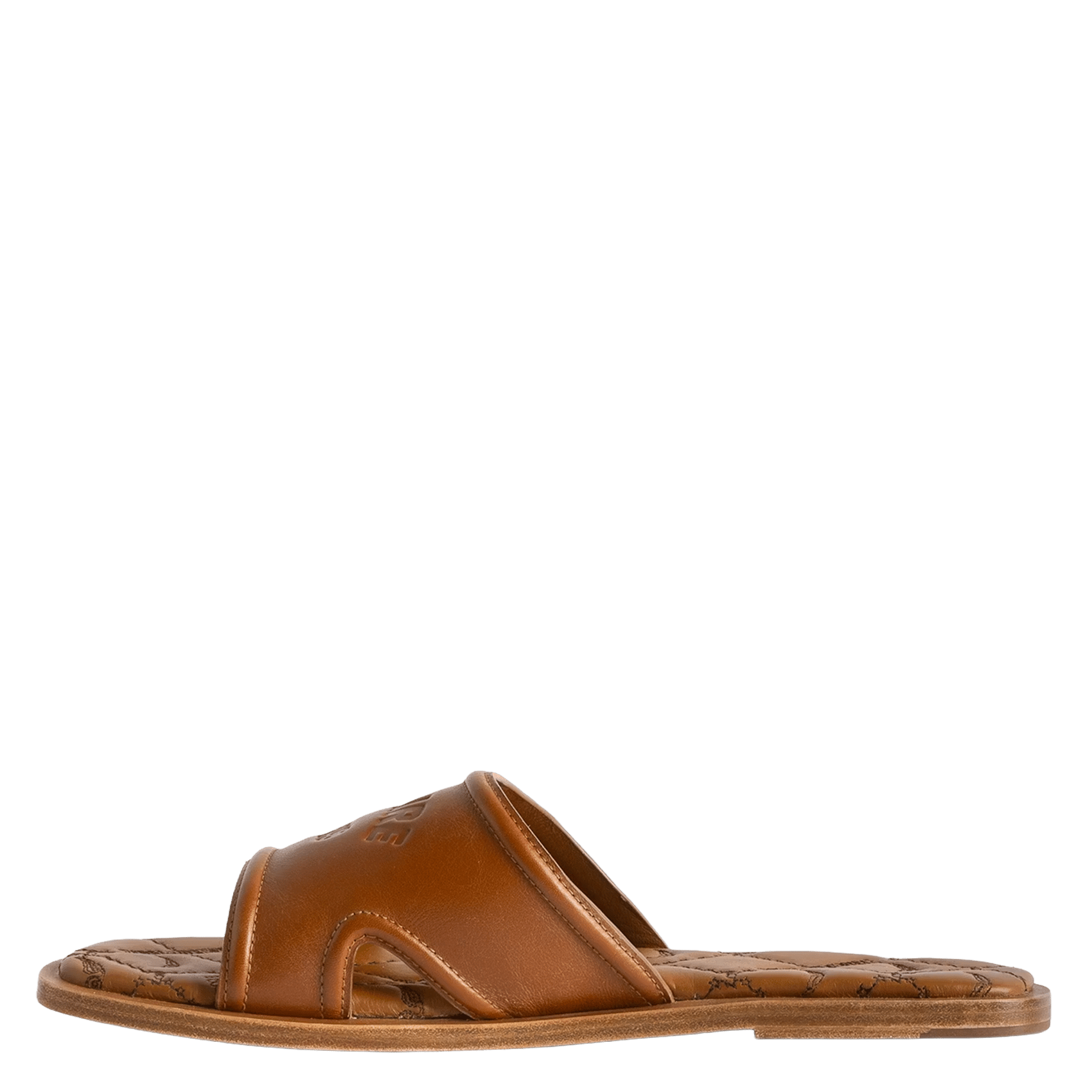 Sandales plates en cuir beach ZADIG&VOLTAIRE Marron