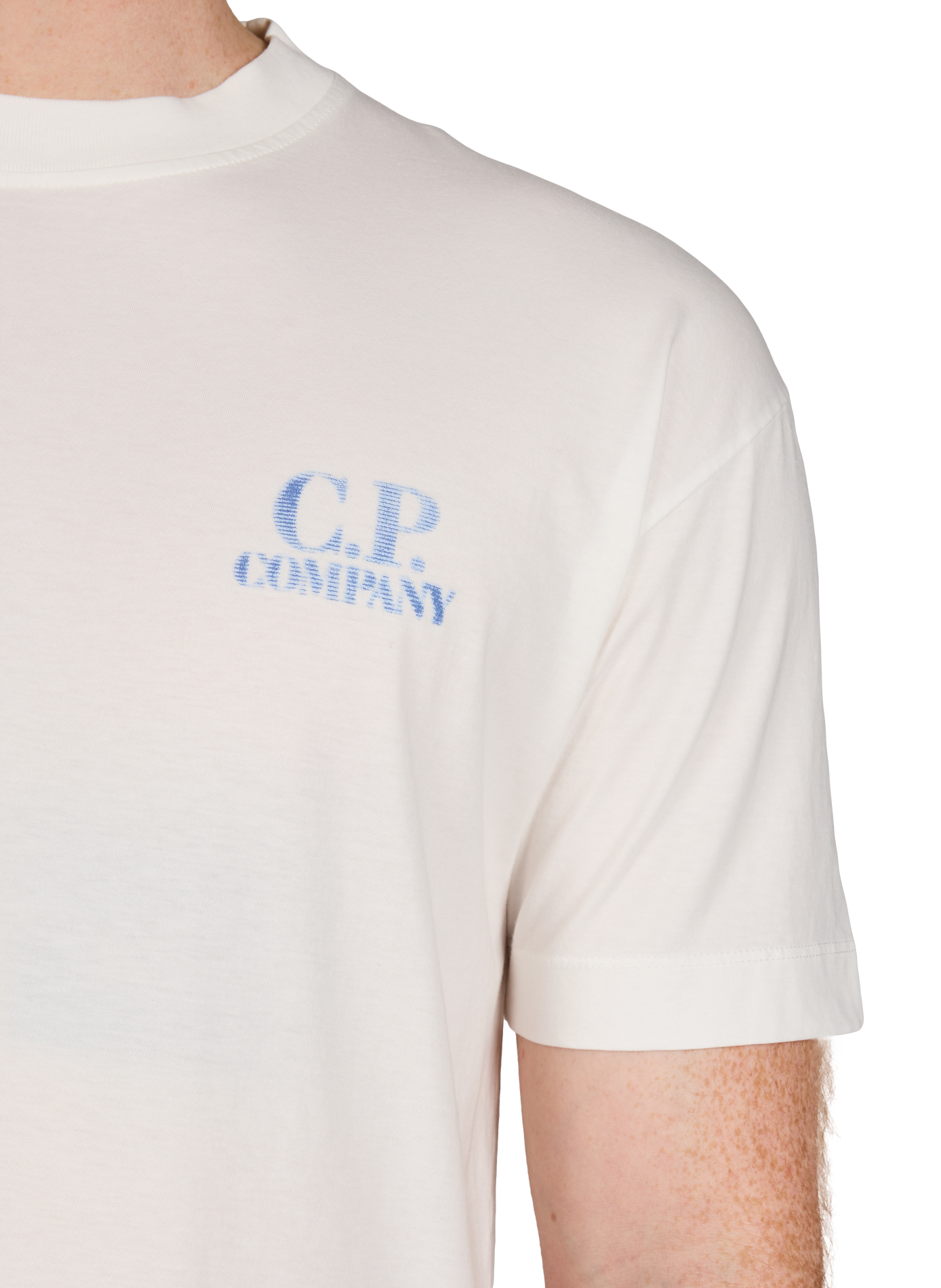 Cotton Logo T-shirt CP COMPANY White