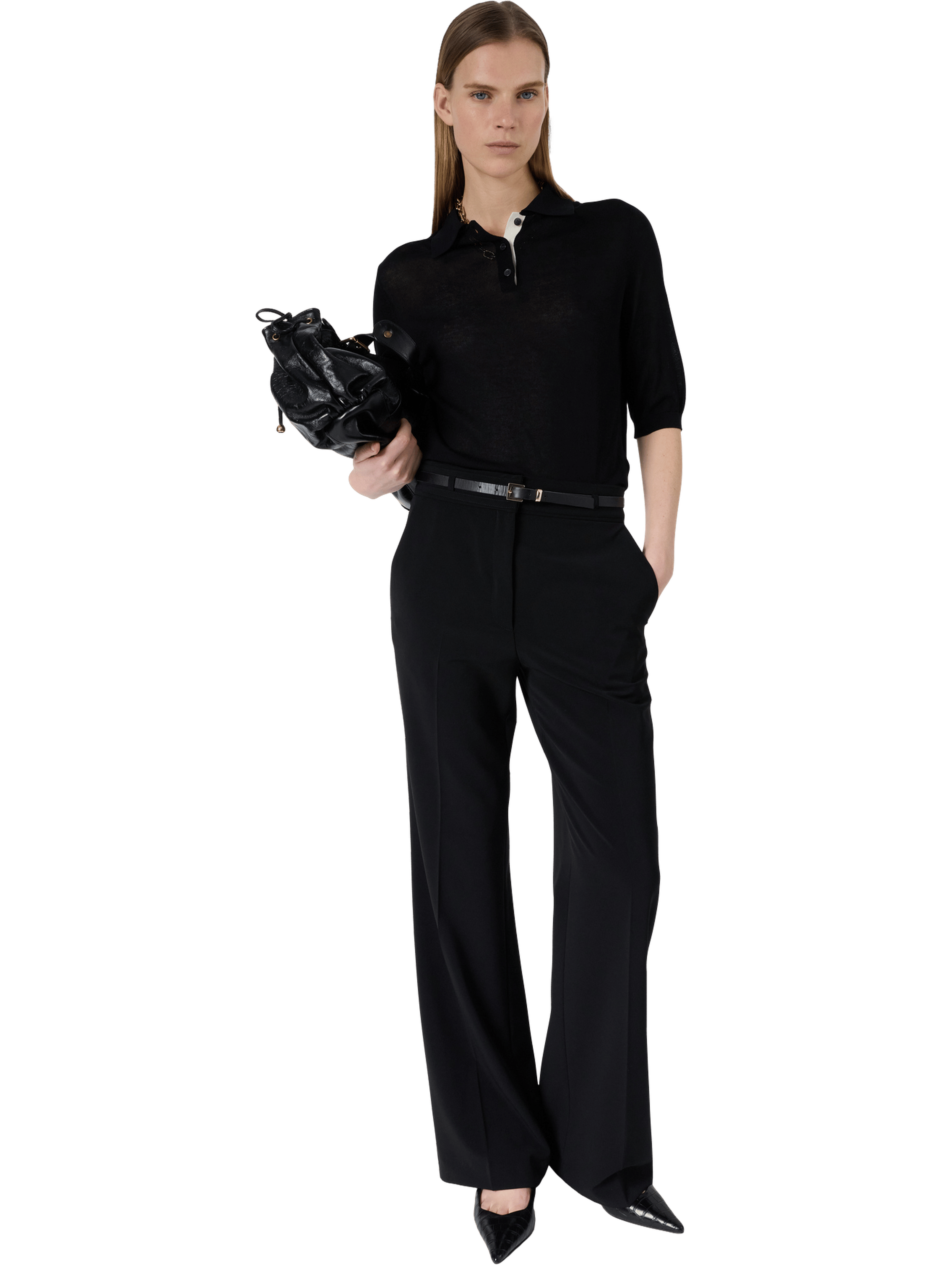 Polo en maille fine - laika GERARD DAREL Noir