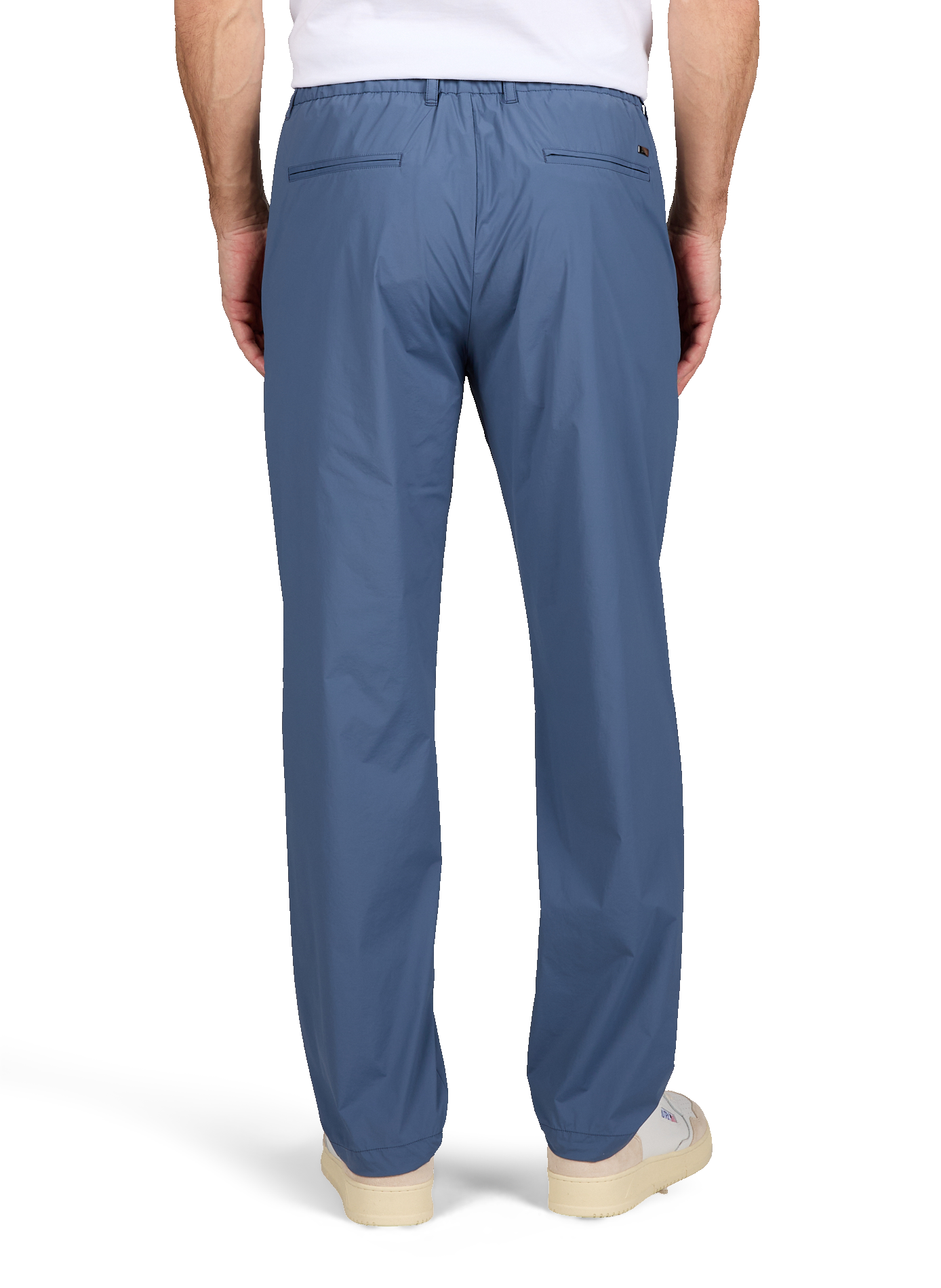 Straight pants with drawstring. HERNO Blue