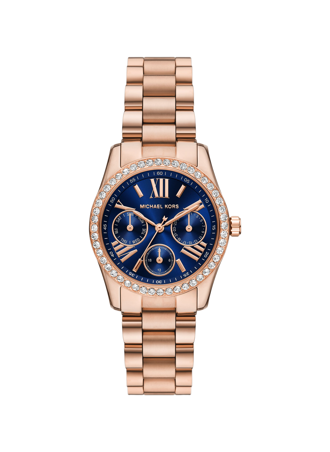 Montre quartz Lexington Lux en acier inoxydable MICHAEL KORS MONTRES Bleu