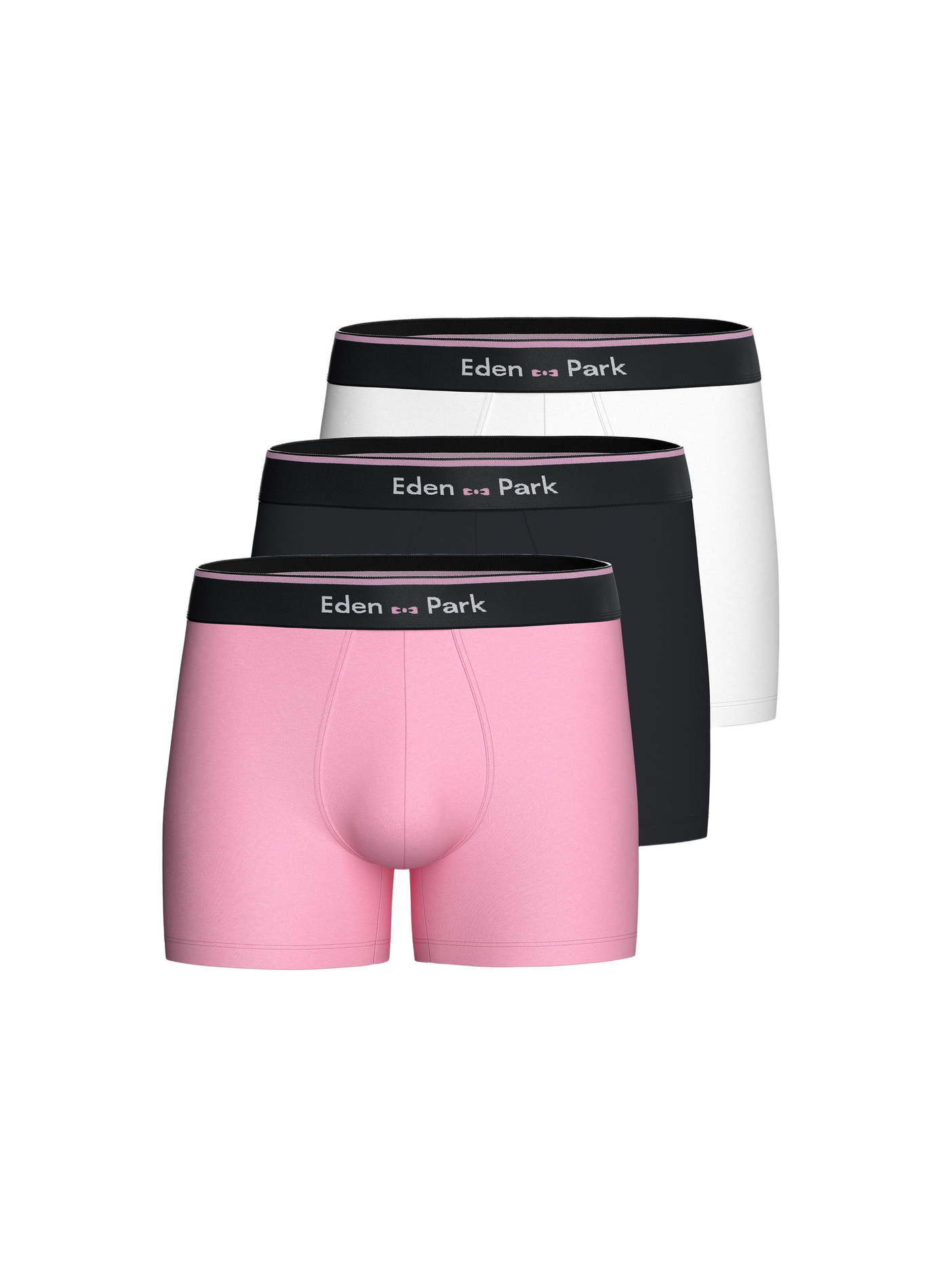 Set of 3 mixed cotton boxer shorts EDEN PARK Multicolour