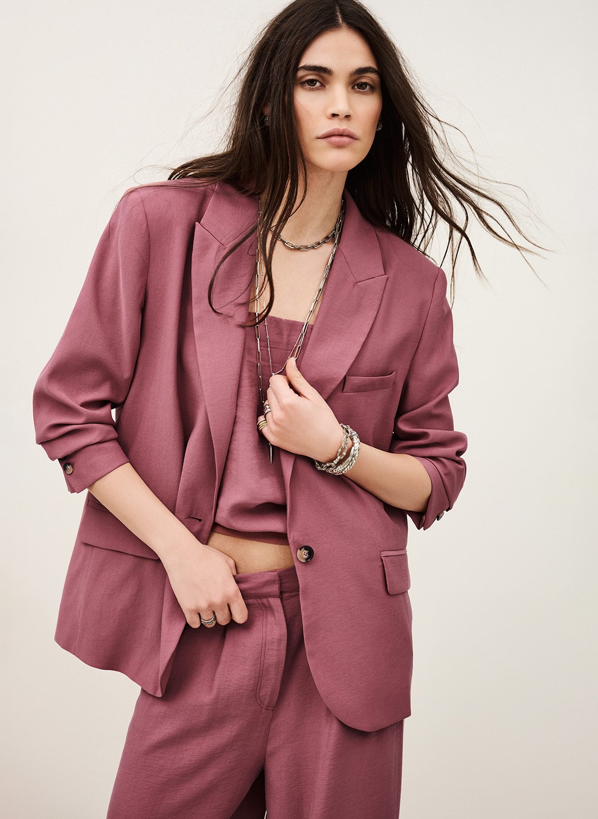 Veste col tailleur dalena BA&SH Rose