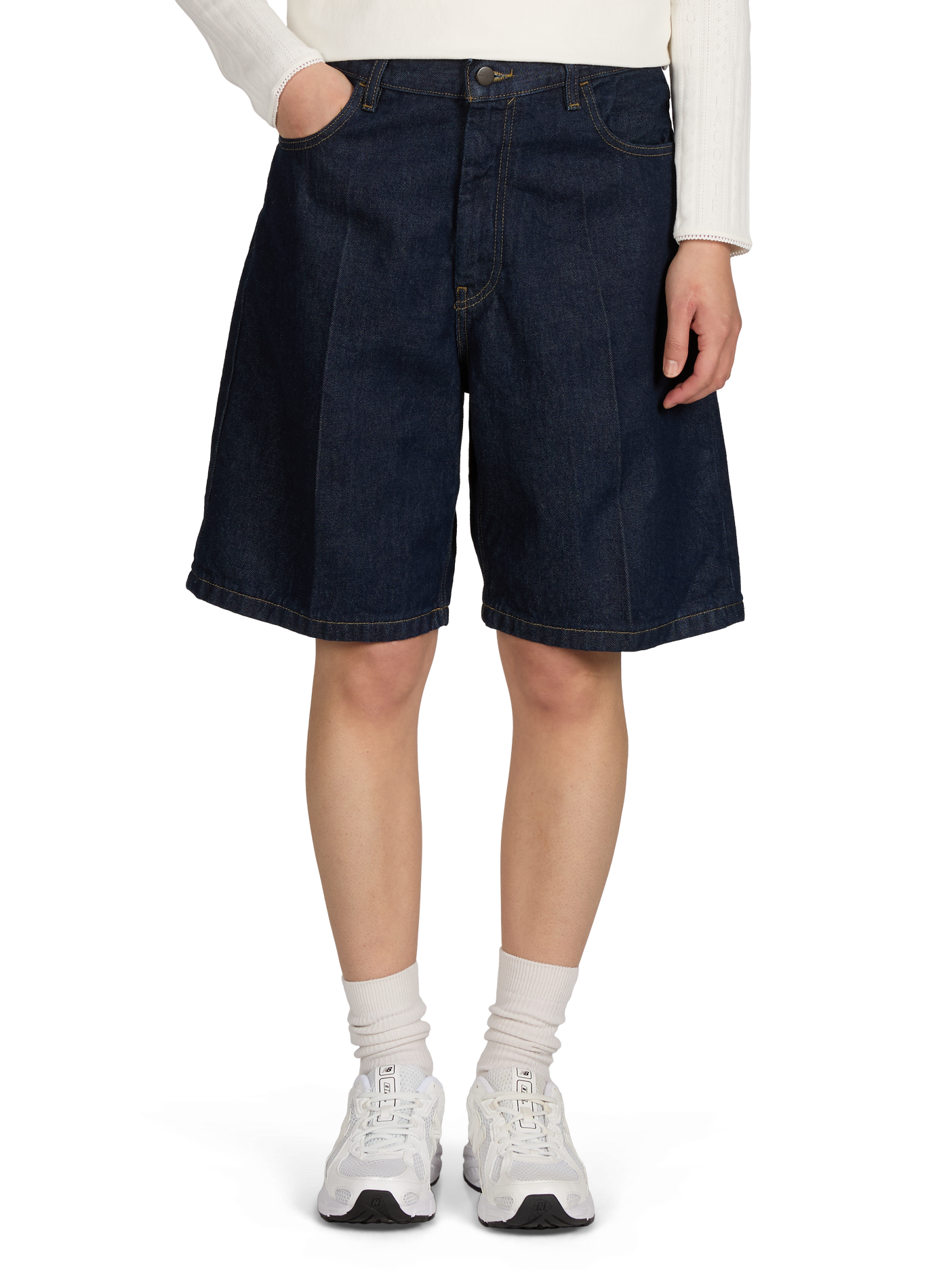 Short ample Brandon en denim de coton CARHARTT WIP Bleu