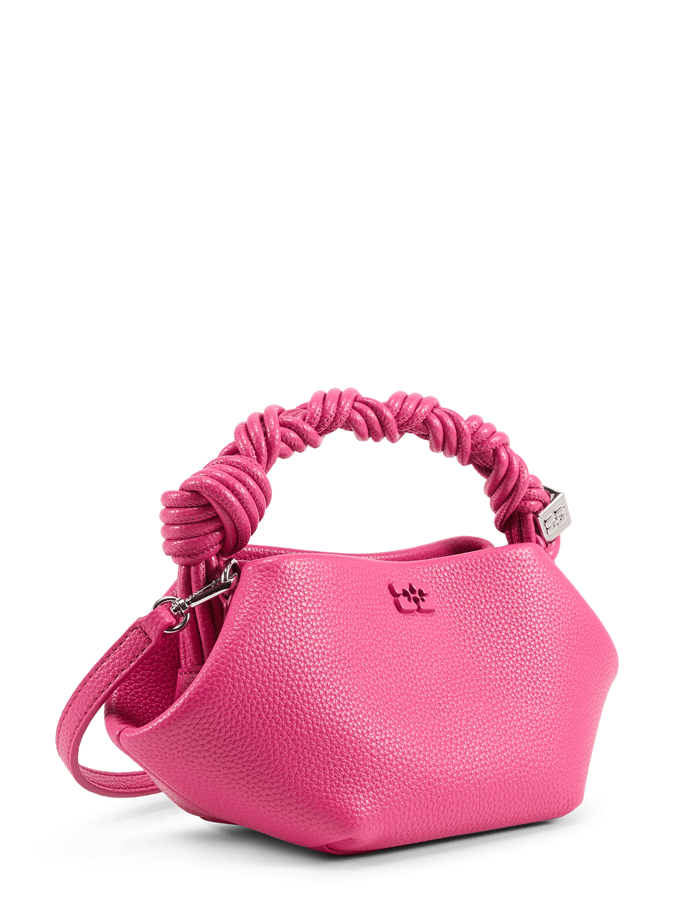Mini Bou Grainy Texture Handbag GANNI Pink