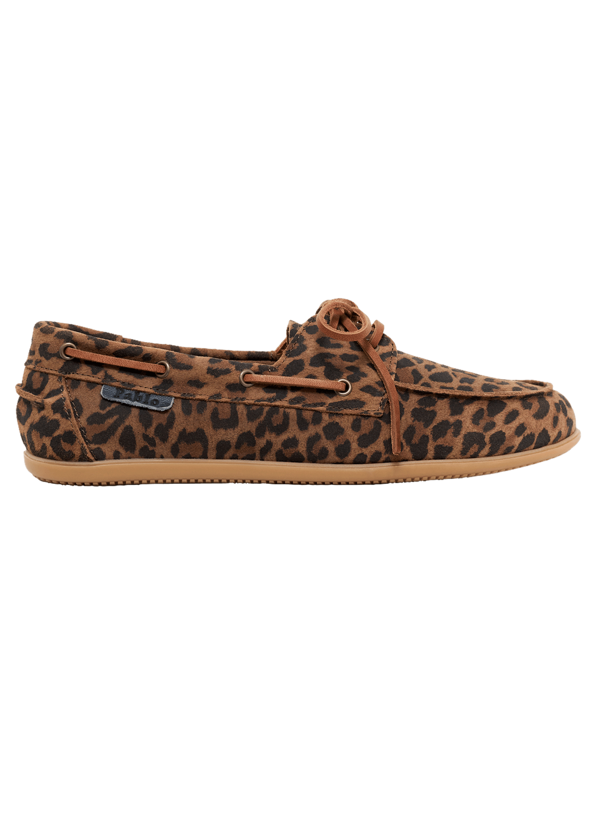 Mocassins pellet en cuir velours léopard - judy PABLO Multicolore