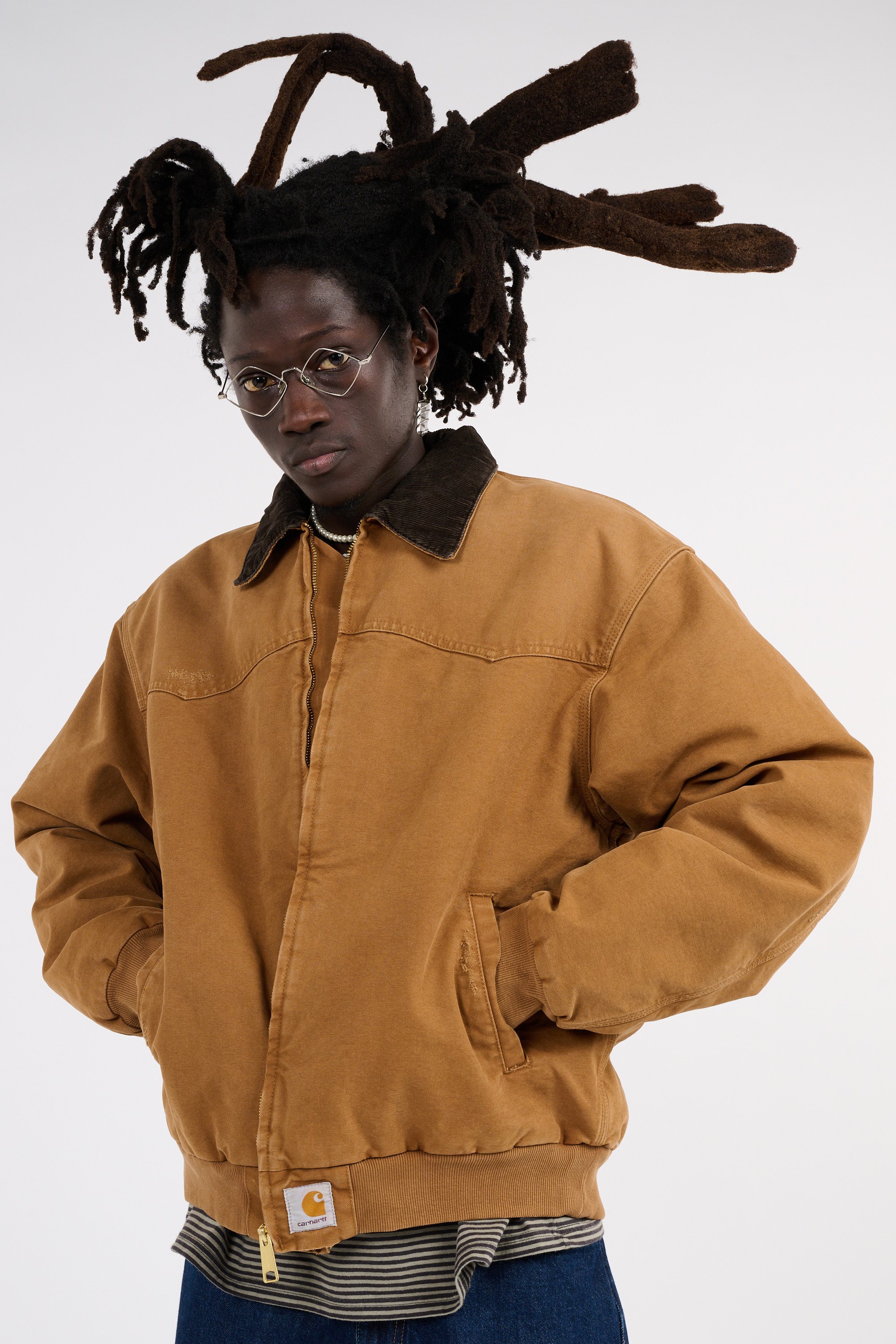 Veste og santa fe jacket CARHARTT WIP Marron
