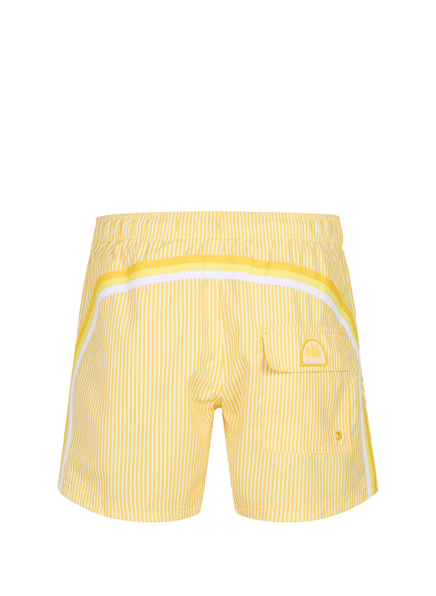 Rainbow Striped Swim Shorts SUNDEK Yellow