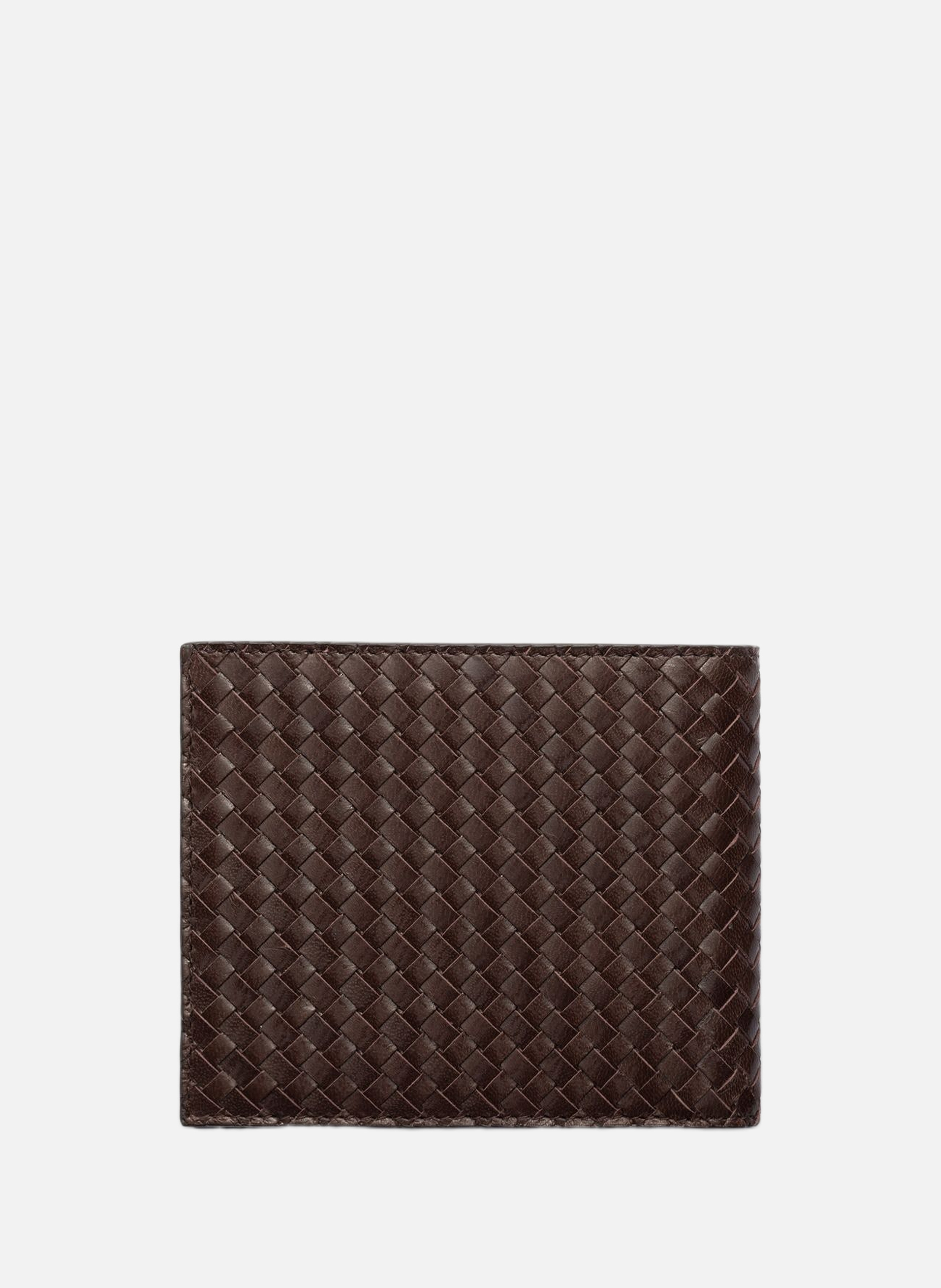 Portefeuille en cuir PRADA Marron