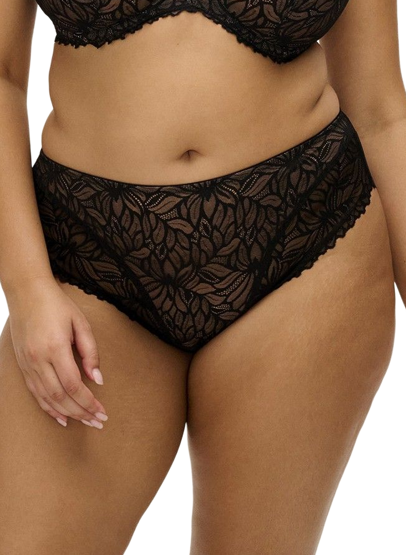 Lace thong FREYA Black