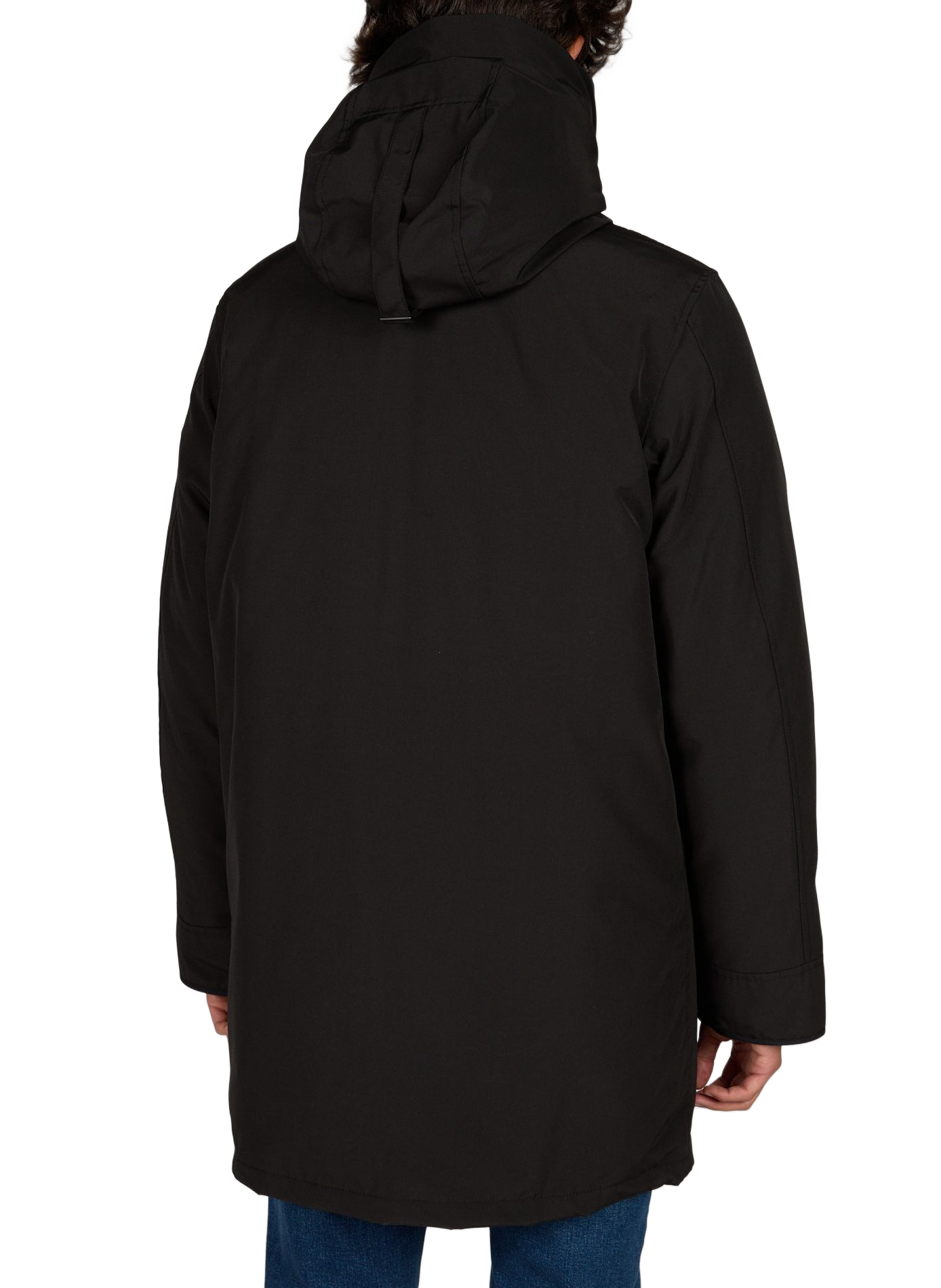 Rechte parka met capuchon van katoen CANADA GOOSE Zwart