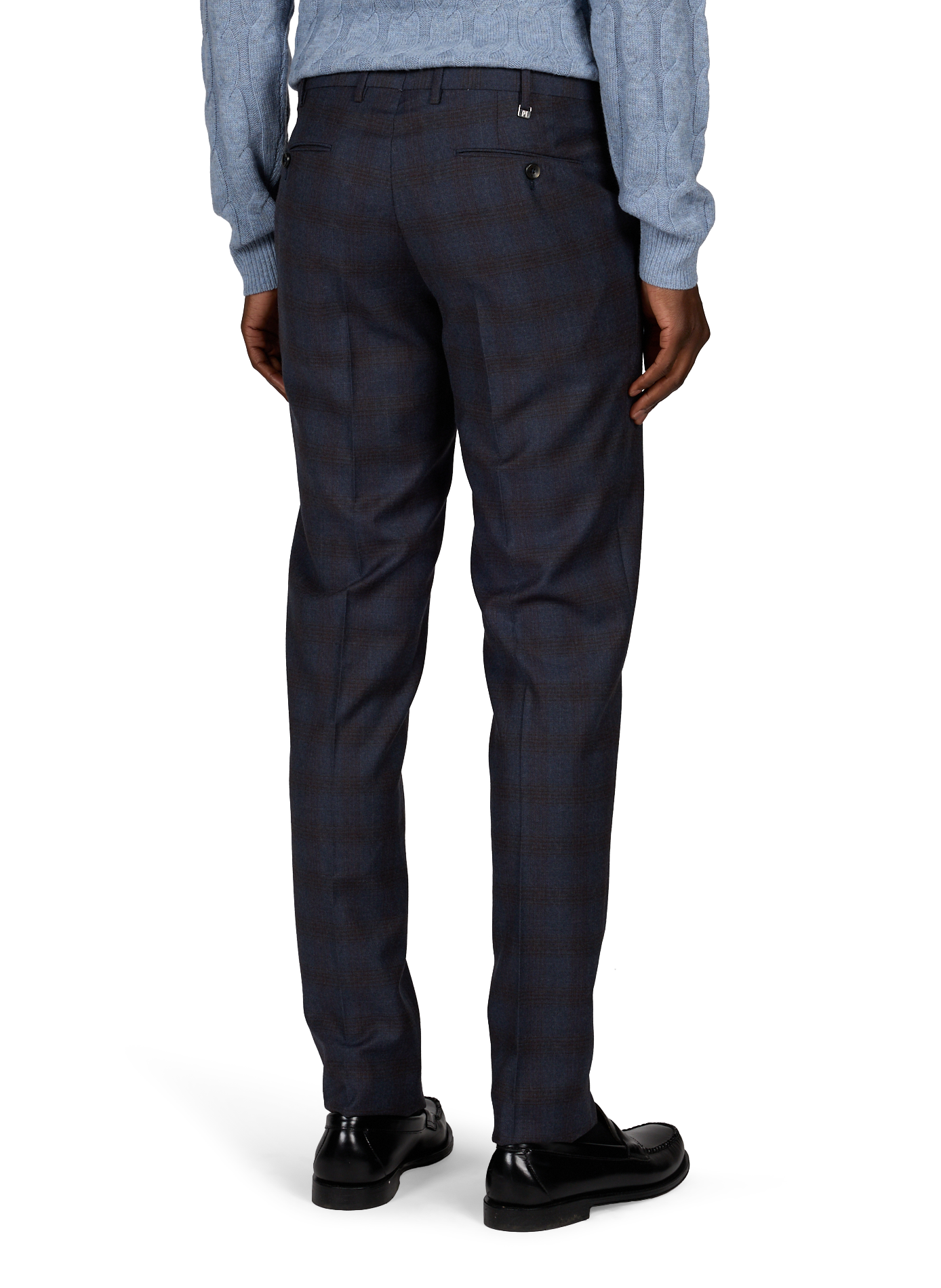 Slim-Fit Virgin Wool Trousers | Blue PT01 Men