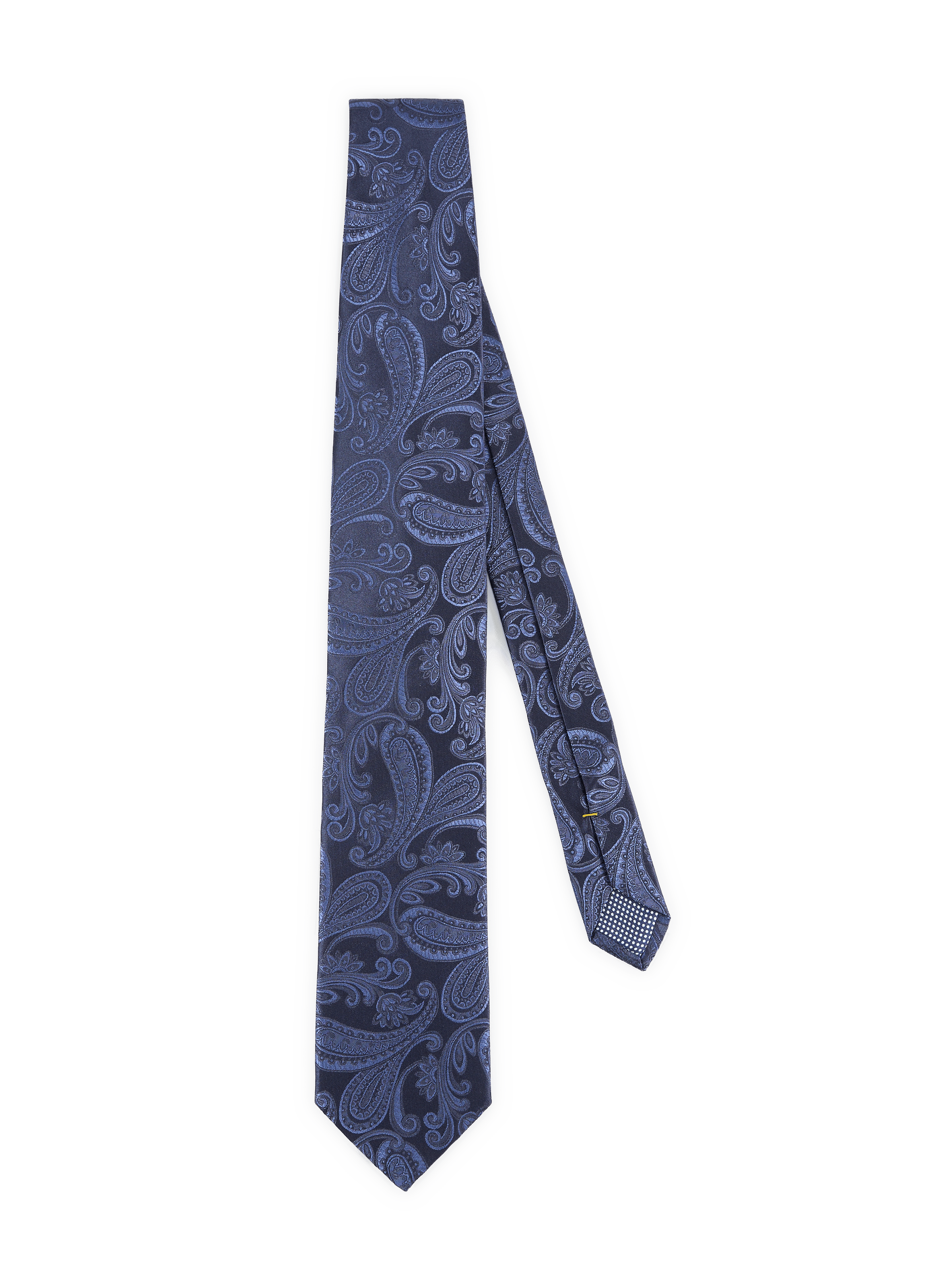 Seidenschlips mit Druck ETON Blau