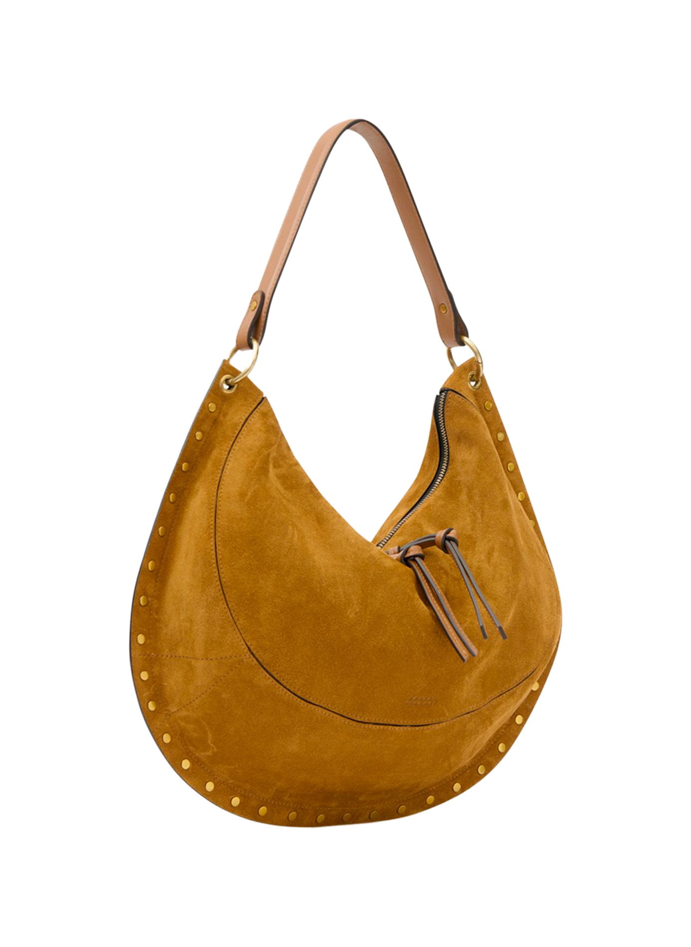 OSKAN SOFT L Tasche aus Veloursleder ISABEL MARANT Braun