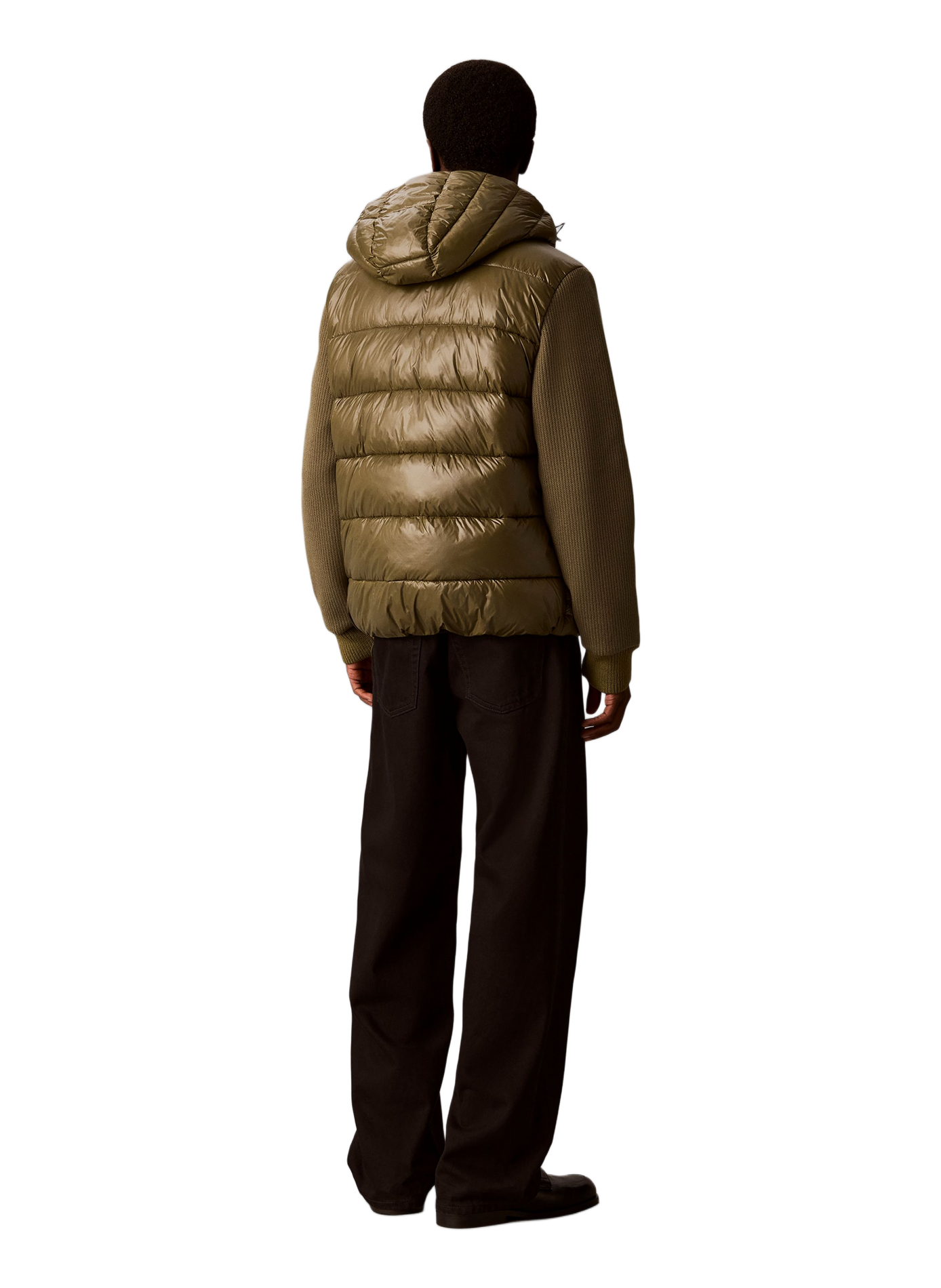 Straight two-tone puffer jacket CALVIN KLEIN Khaki