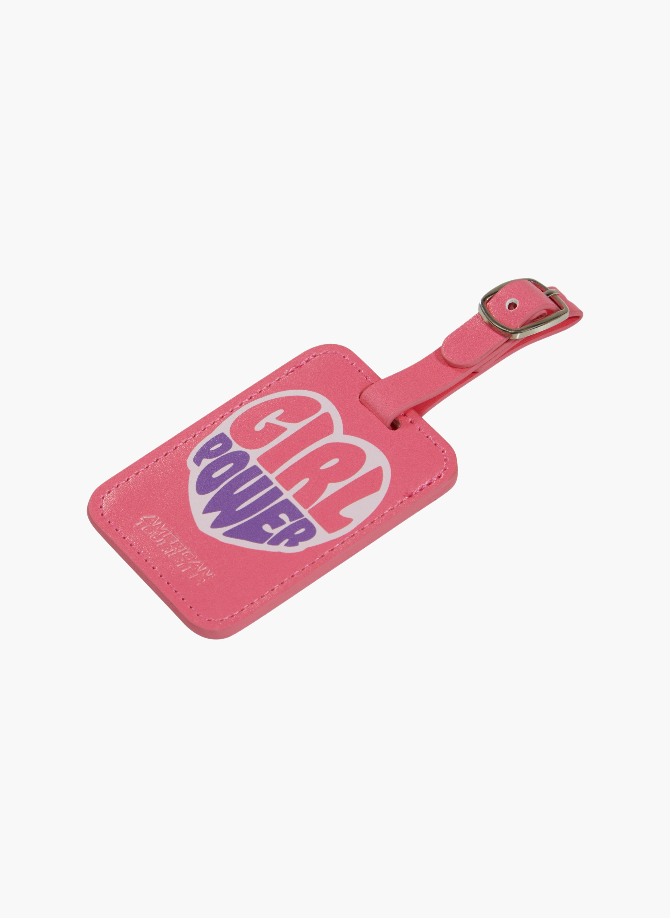 Étiquette à bagages taille s AMERICAN TOURISTER Rose