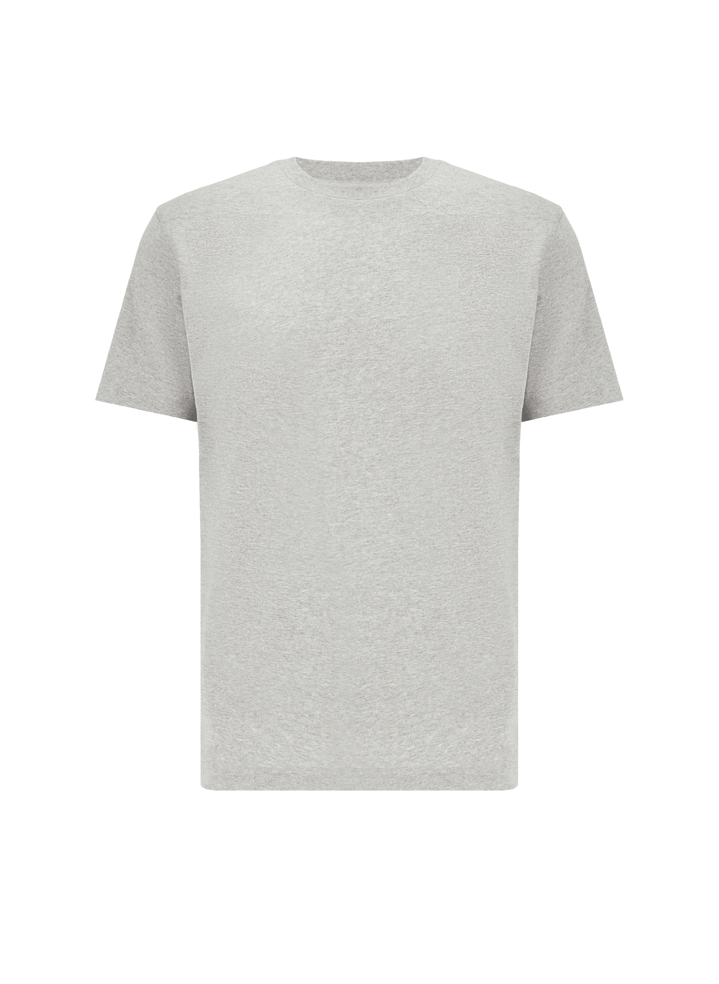 AU PRINTEMPS PARIS T-shirt col rond en coton organique Argent