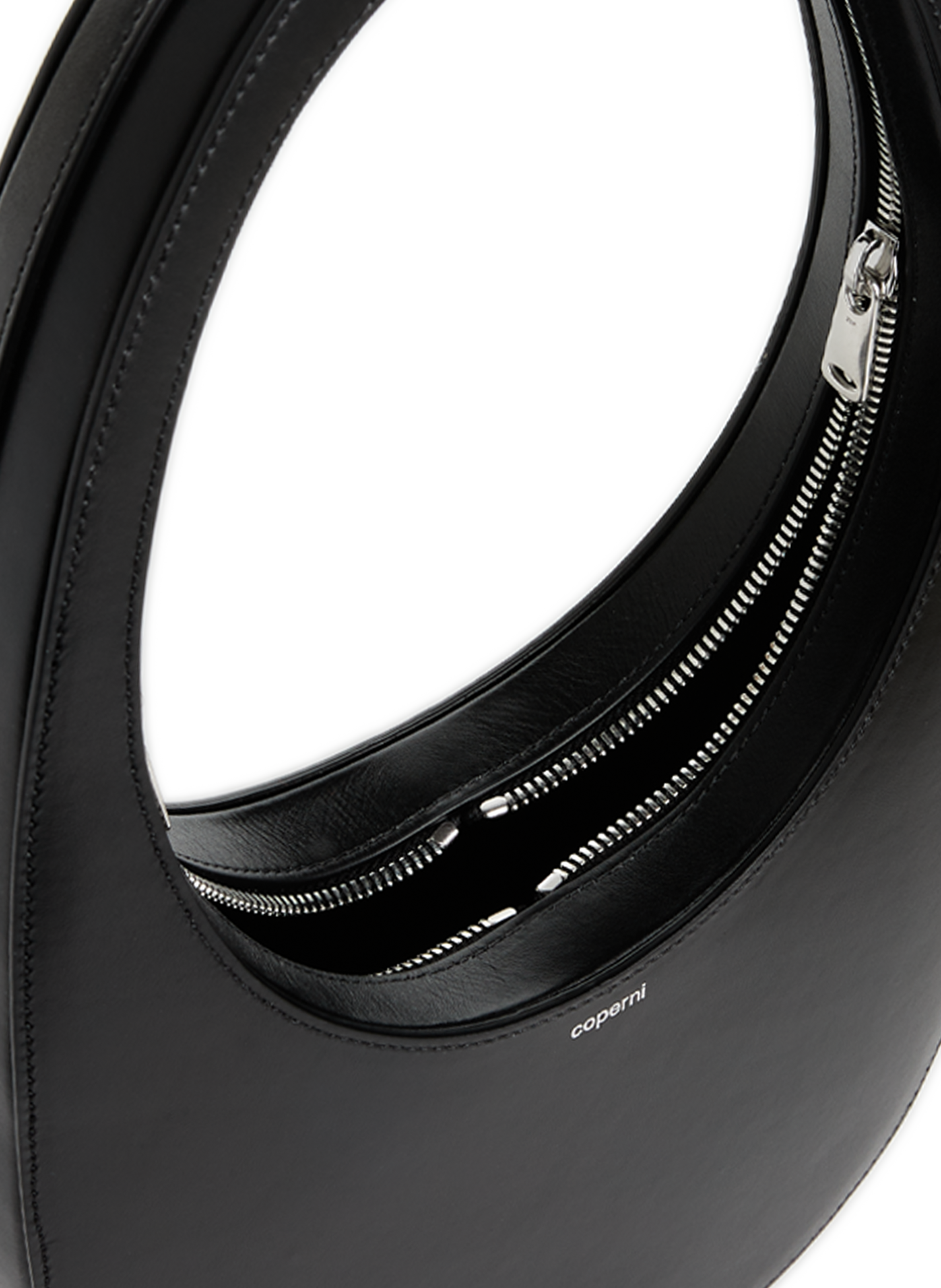 Swipe handbag with leather shoulder strap COPERNI Black