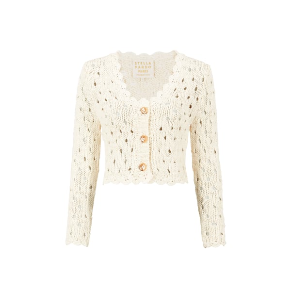 Cardigan Wayta en laine et coton