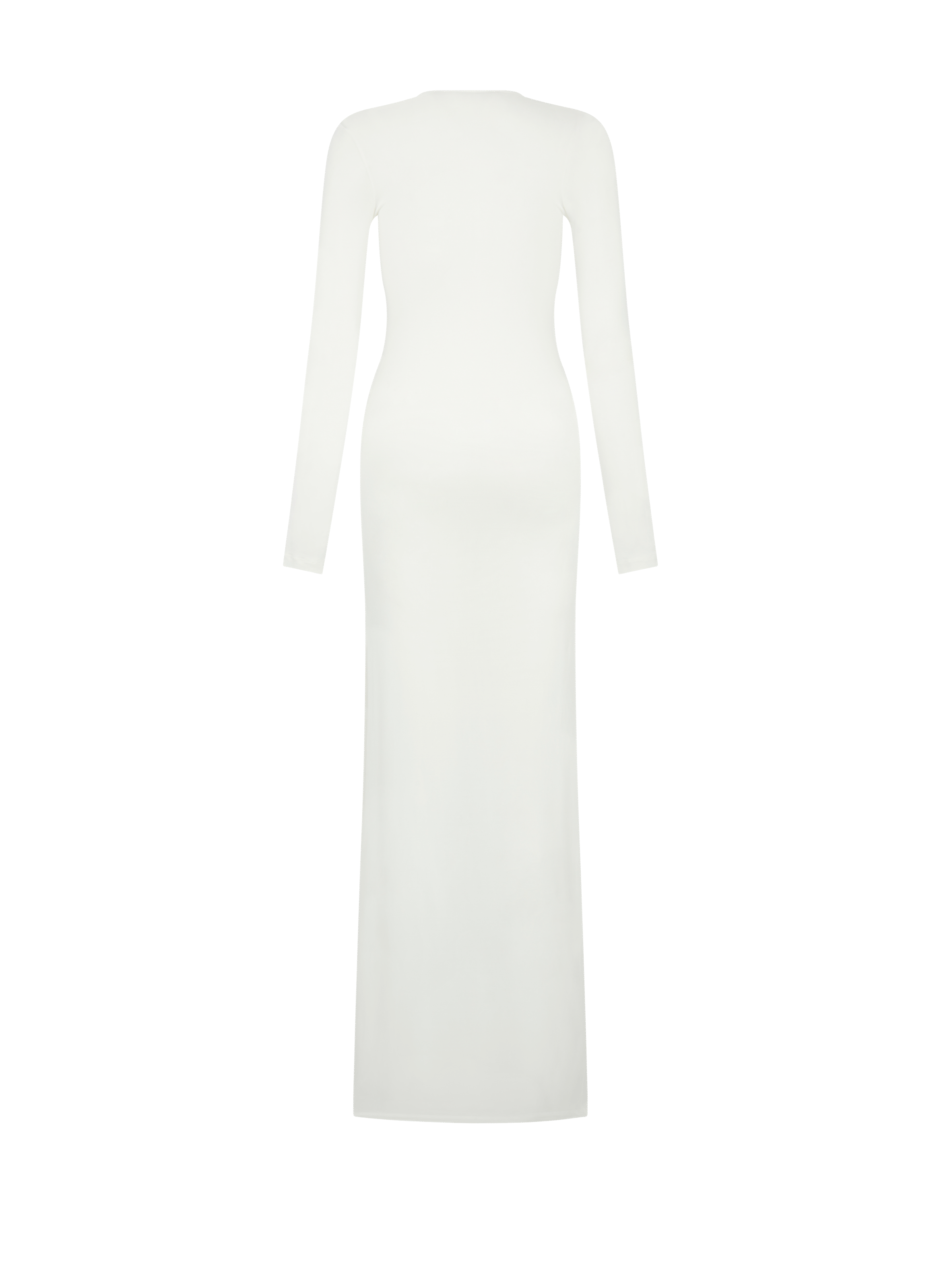 Robe longue décolletée