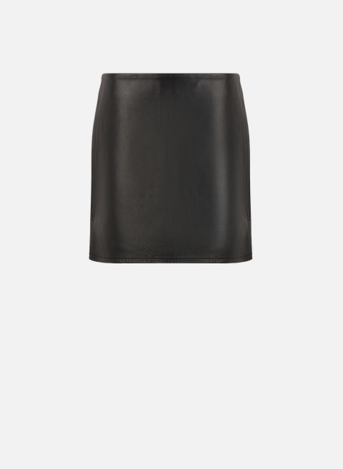 Short leather skirt Black SEASON 1865 
