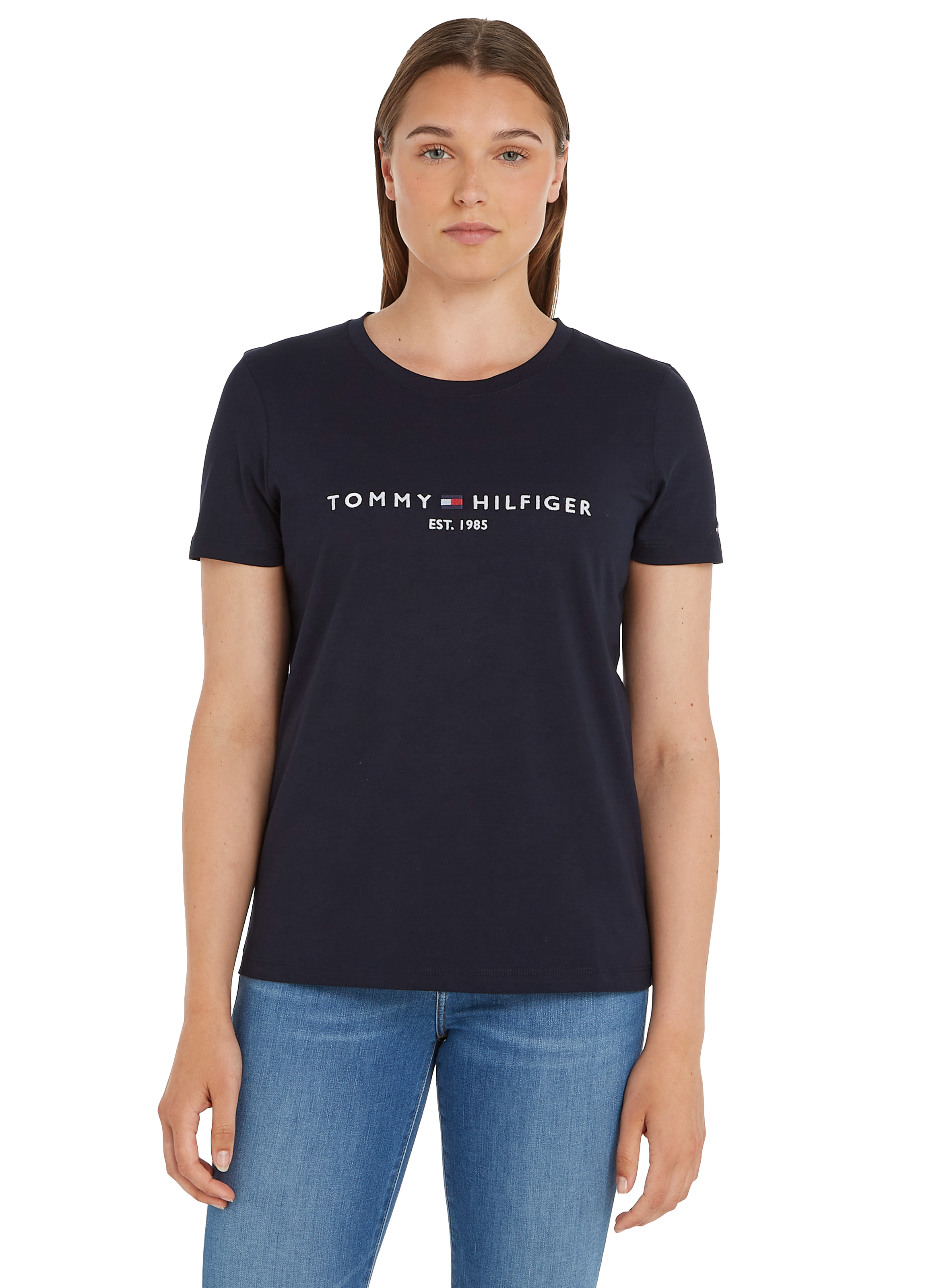 Organic cotton T-shirt TOMMY HILFIGER Blue