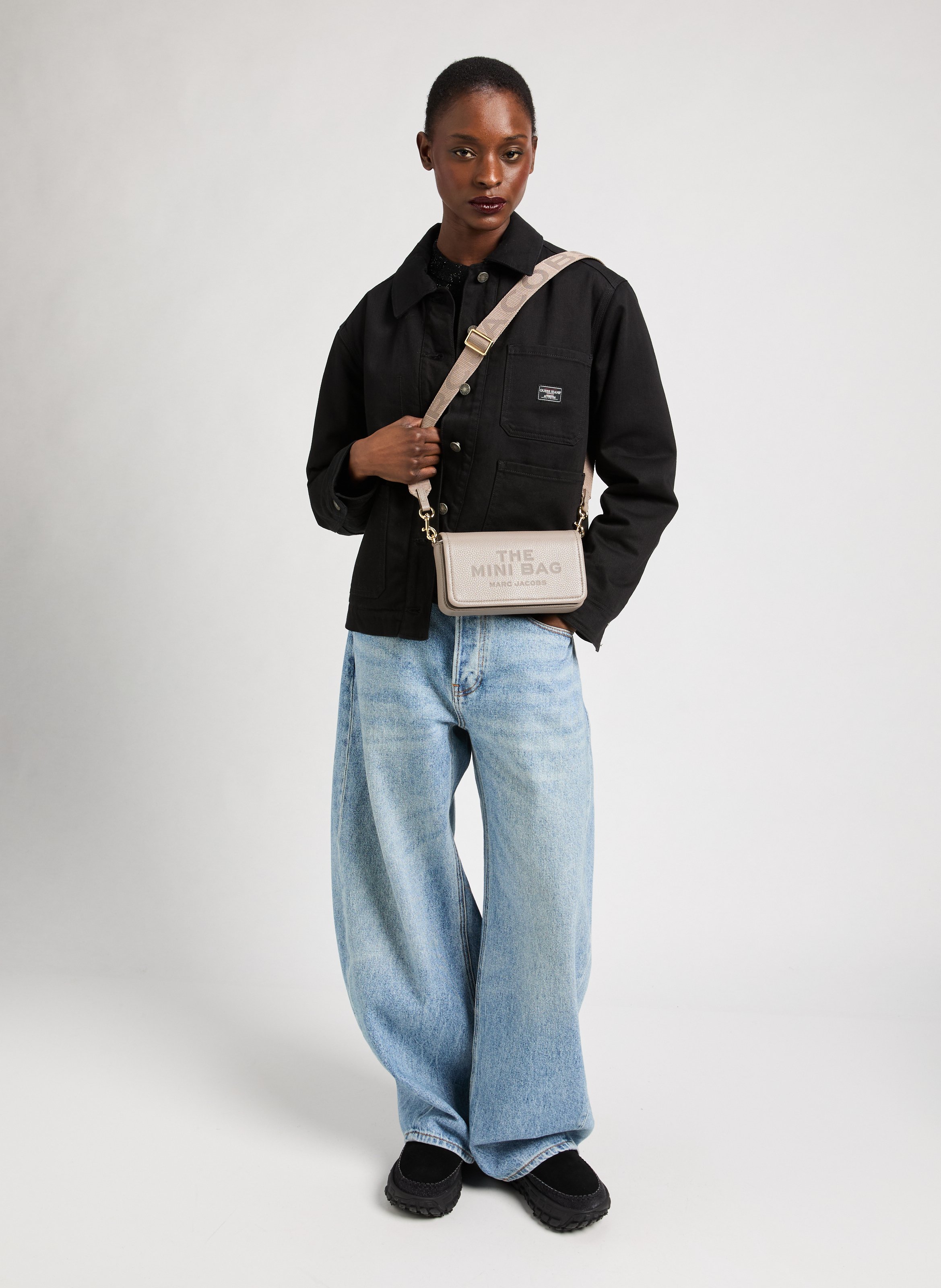 Sac à bandoulière en cuir MARC JACOBS Gris