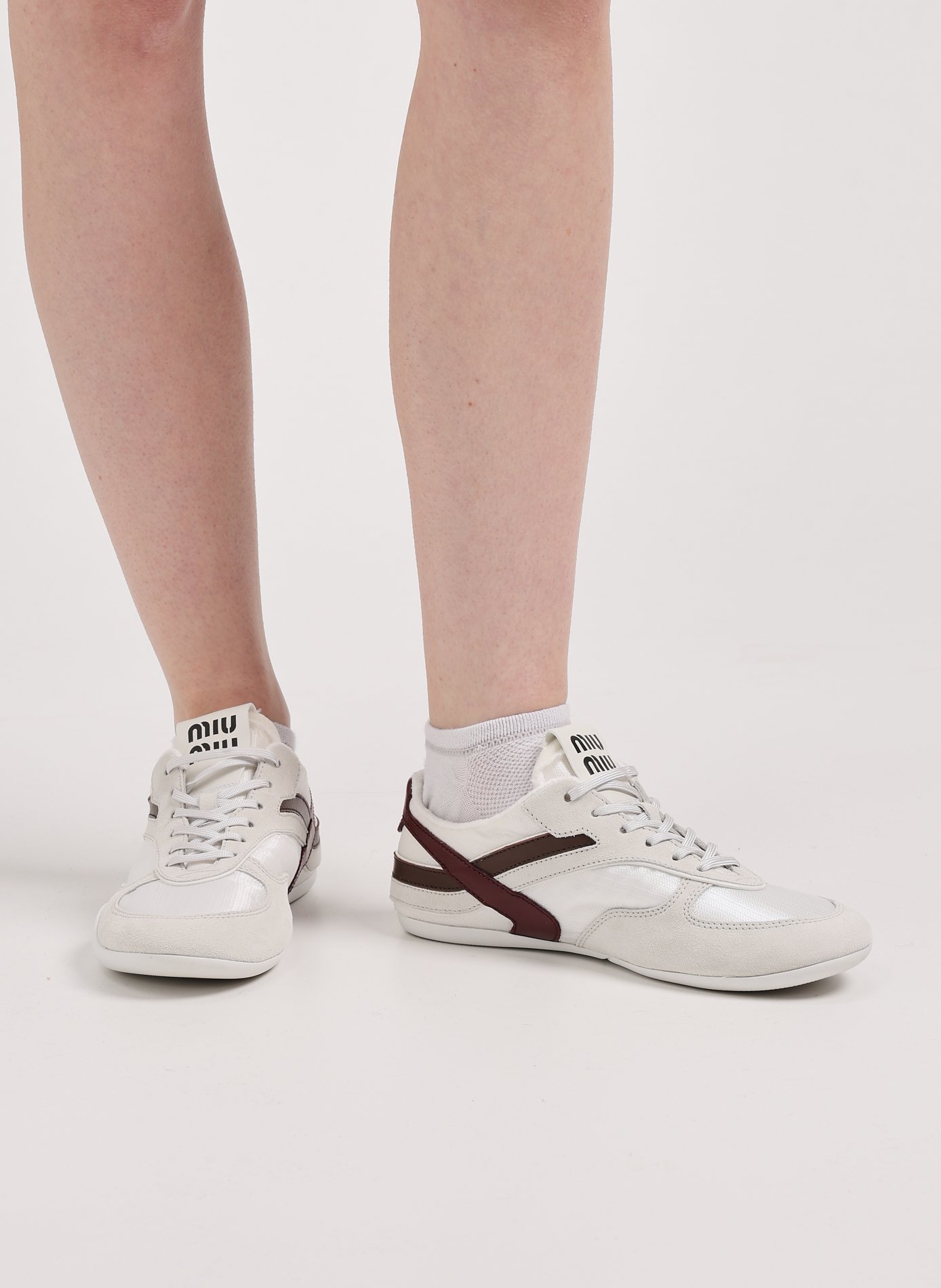 Baskets Gymnasius MIU MIU Blanc