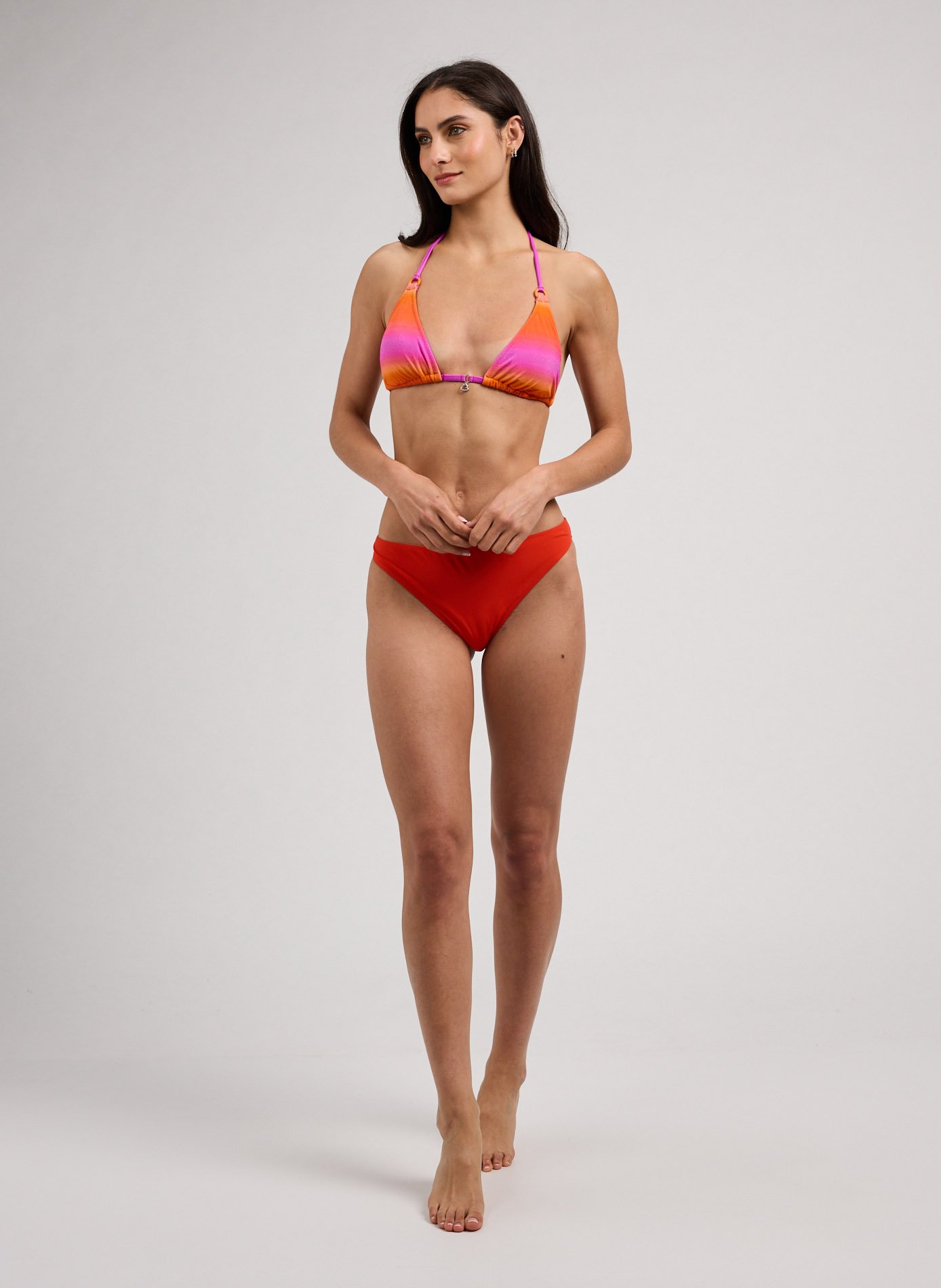 Haut de bikini triangle Yero Candycrush BANANA MOON Orange