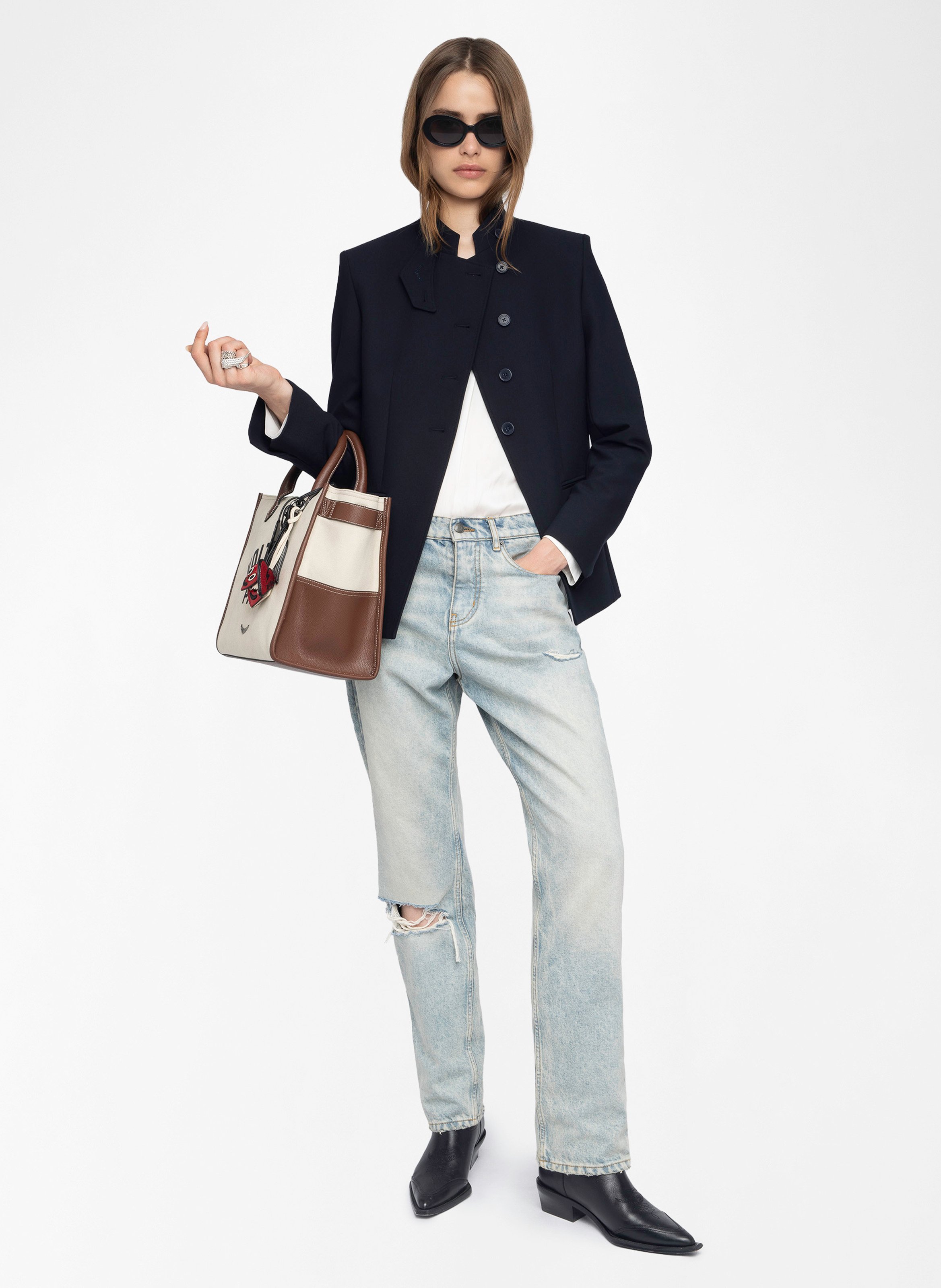 Blazer col montant verysa ZADIG&VOLTAIRE Bleu