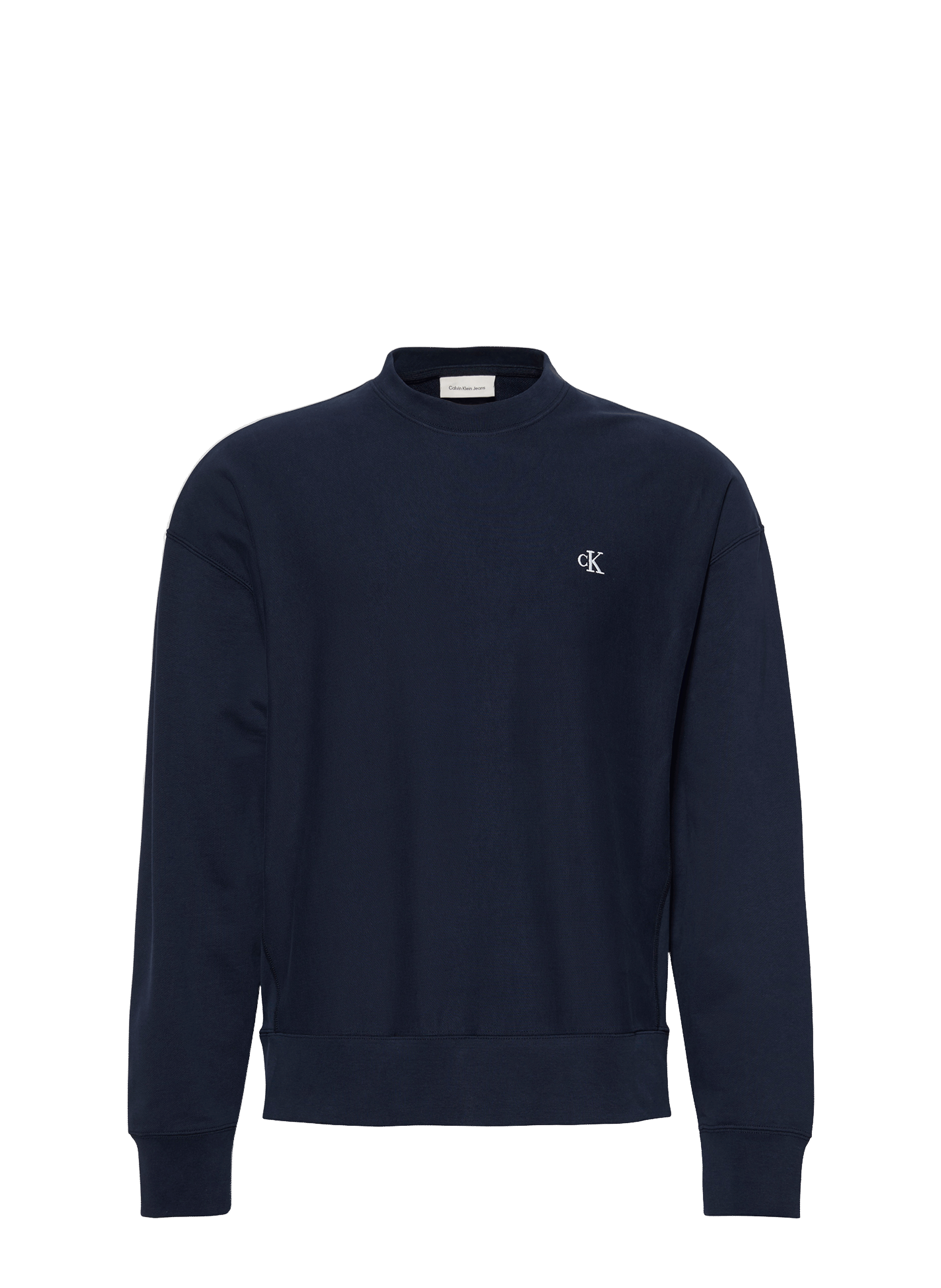 Oversized cotton terry sweatshirt CALVIN KLEIN Blue