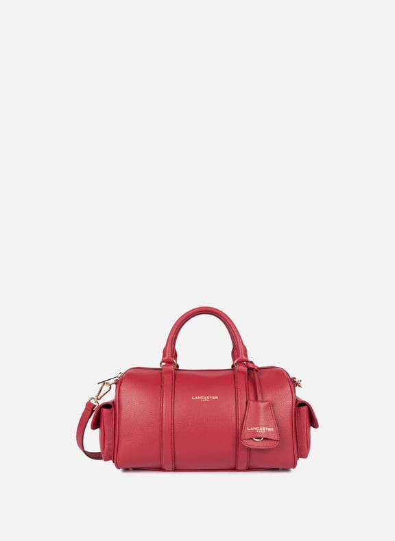 Sac polochon - milano ana Rouge by LANCASTER LANCASTER Sac polochon - milano ana Rouge