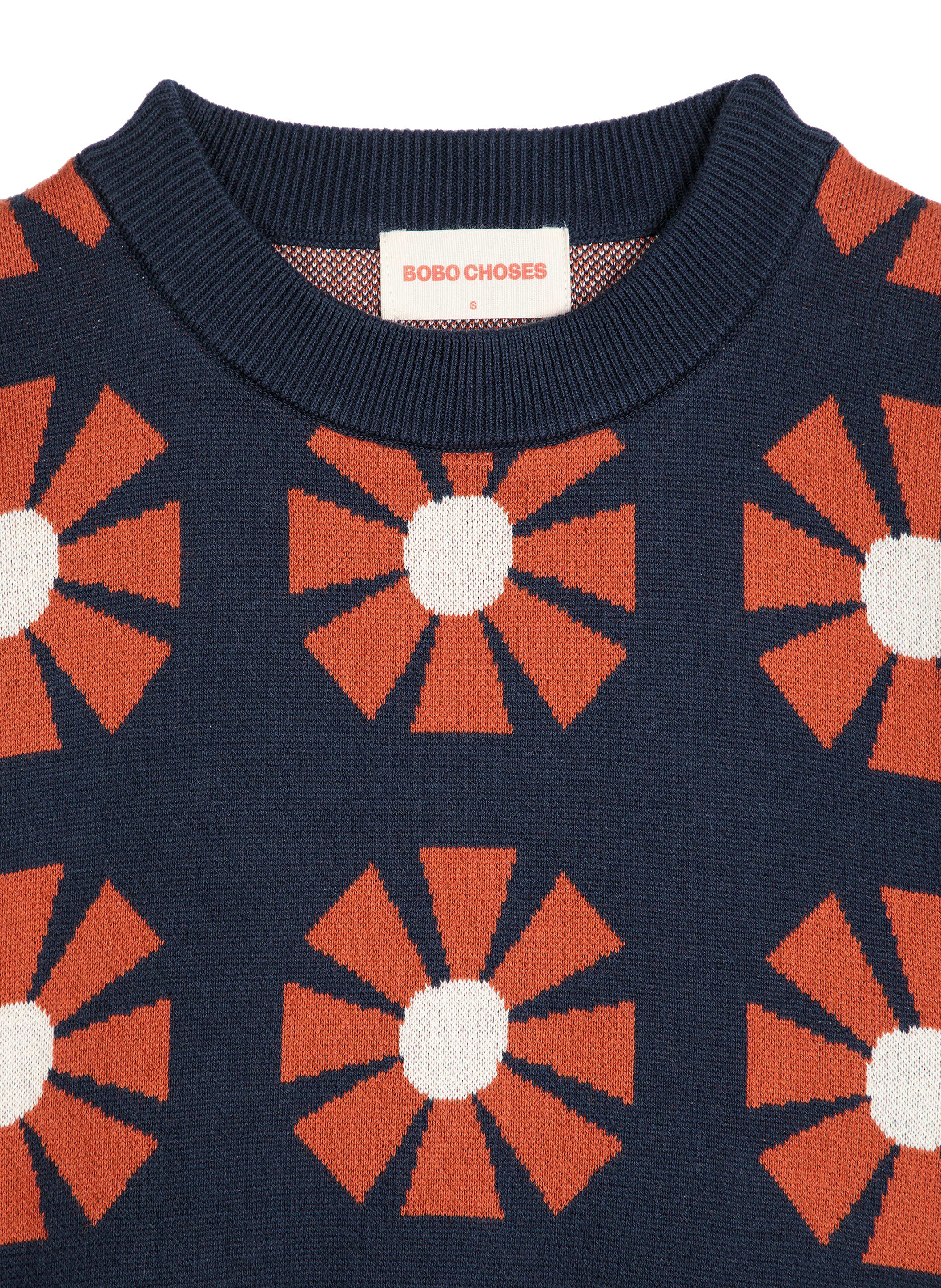 Pull ample imprimé en coton BOBO CHOSES Bleu