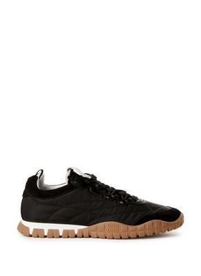 Baskets Tyre en tissu technique et cuir MIU MIU Baskets Tyre en tissu technique et cuir MIU MIU