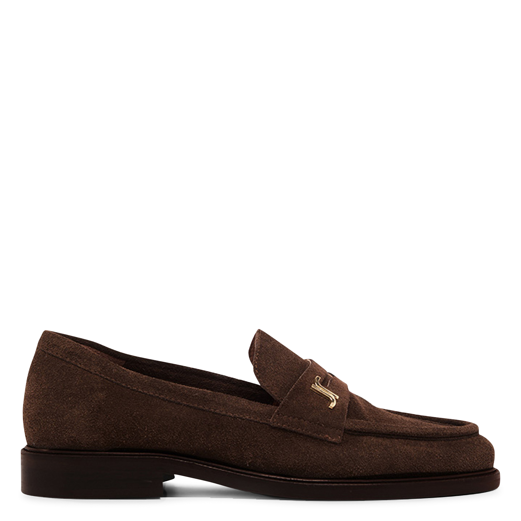 JONAK Mocassins en cuir velours duedi Marron