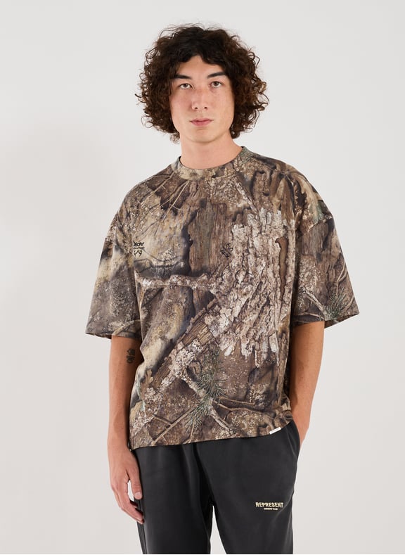 T-shirt imprimé en coton Beige by REPRESENT REPRESENT T-shirt imprimé en coton Beige