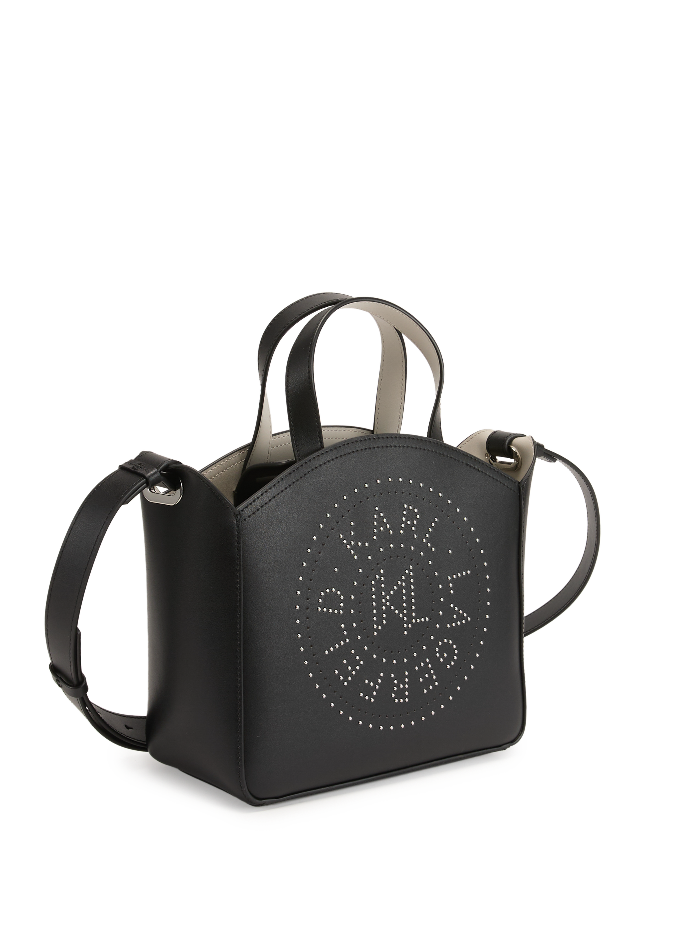 Sac à main en cuir  KARL LAGERFELD Noir