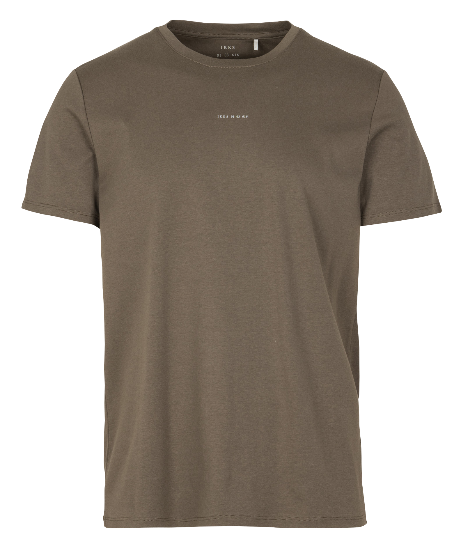 Tee-shirt col rond en coton IKKS Marron