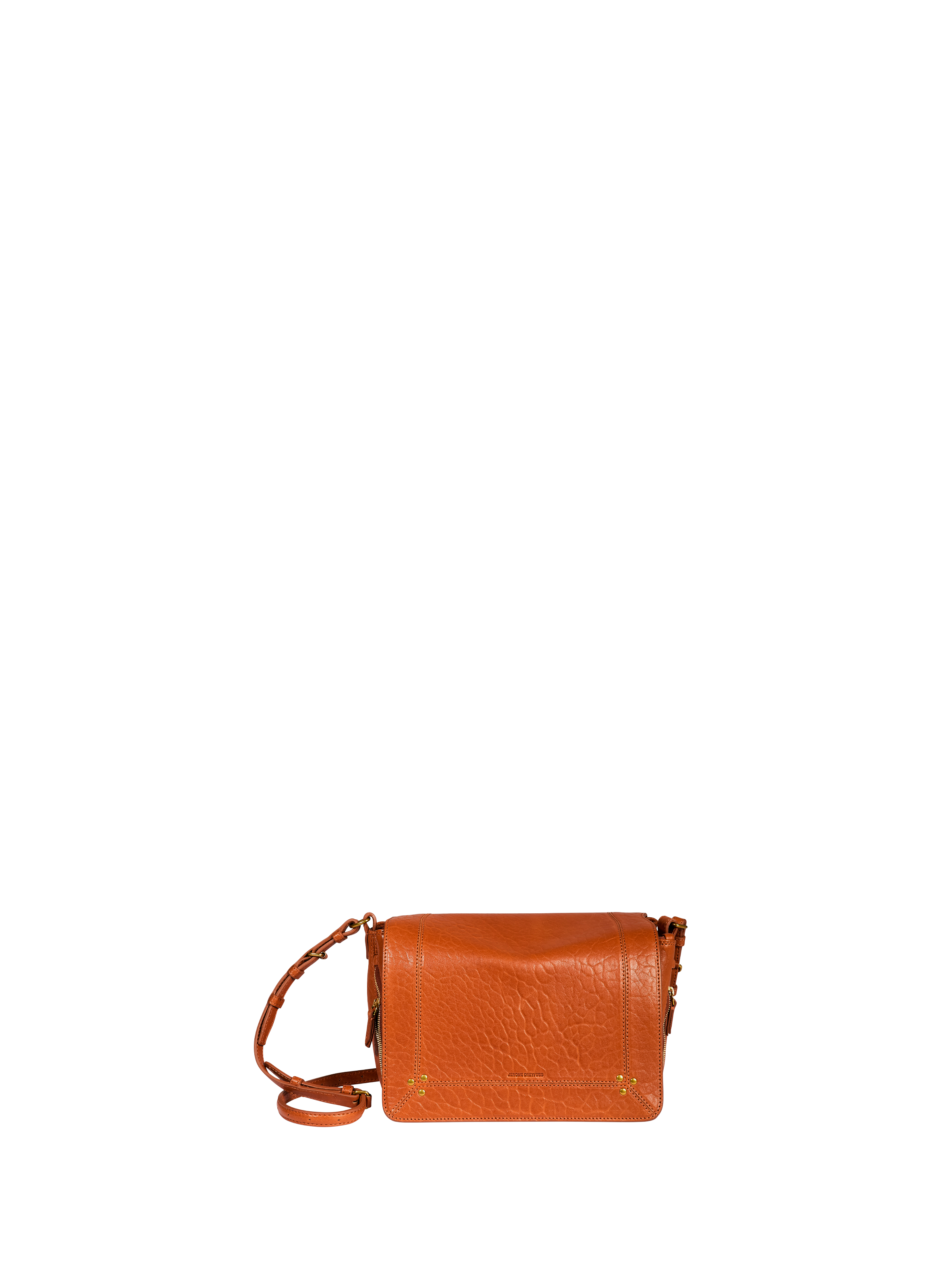 JÉRÔME DREYFUSS Igor calf leather crossbody bag Brown