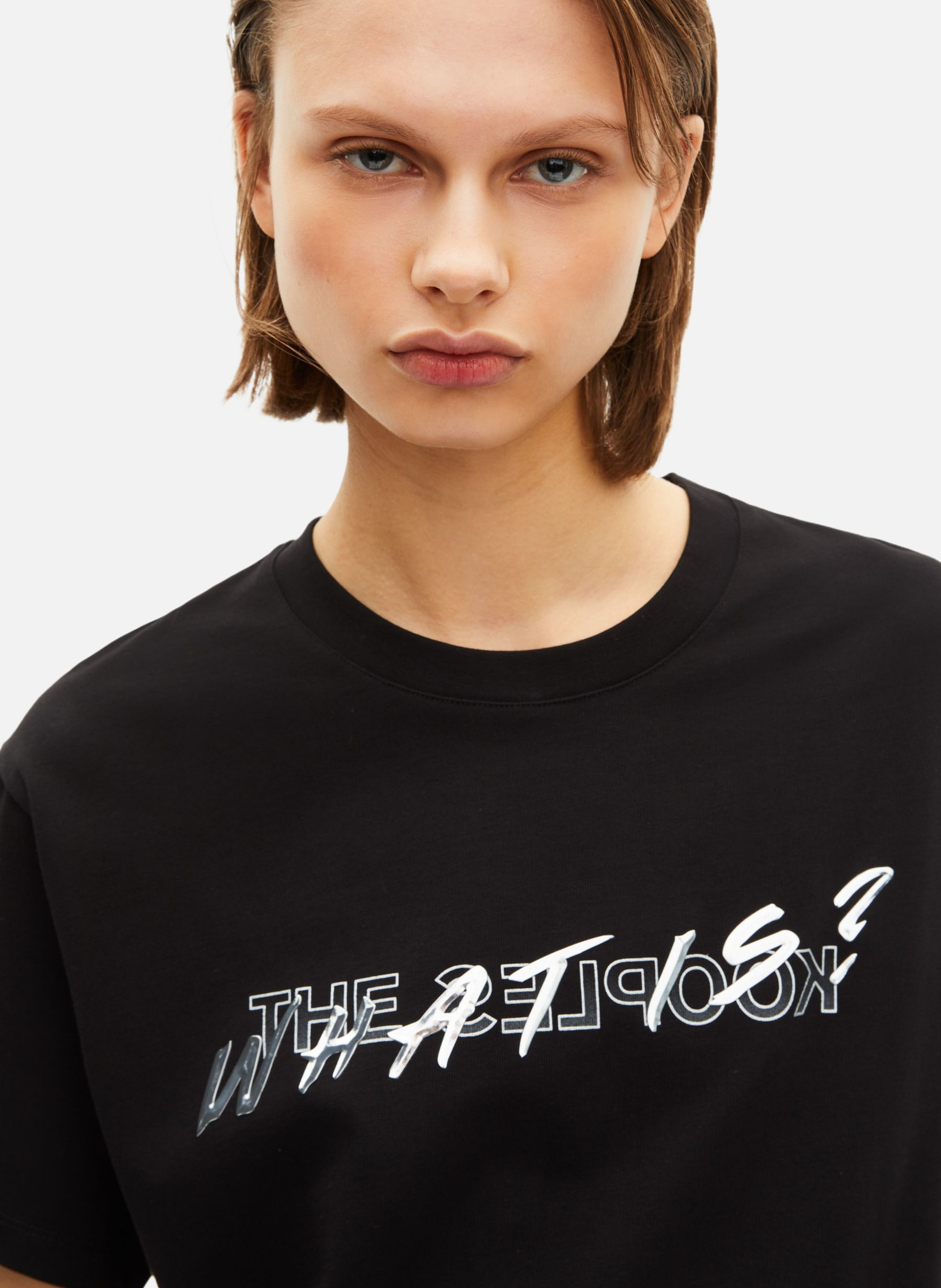 T-shirt what is effet metallique THE KOOPLES Noir