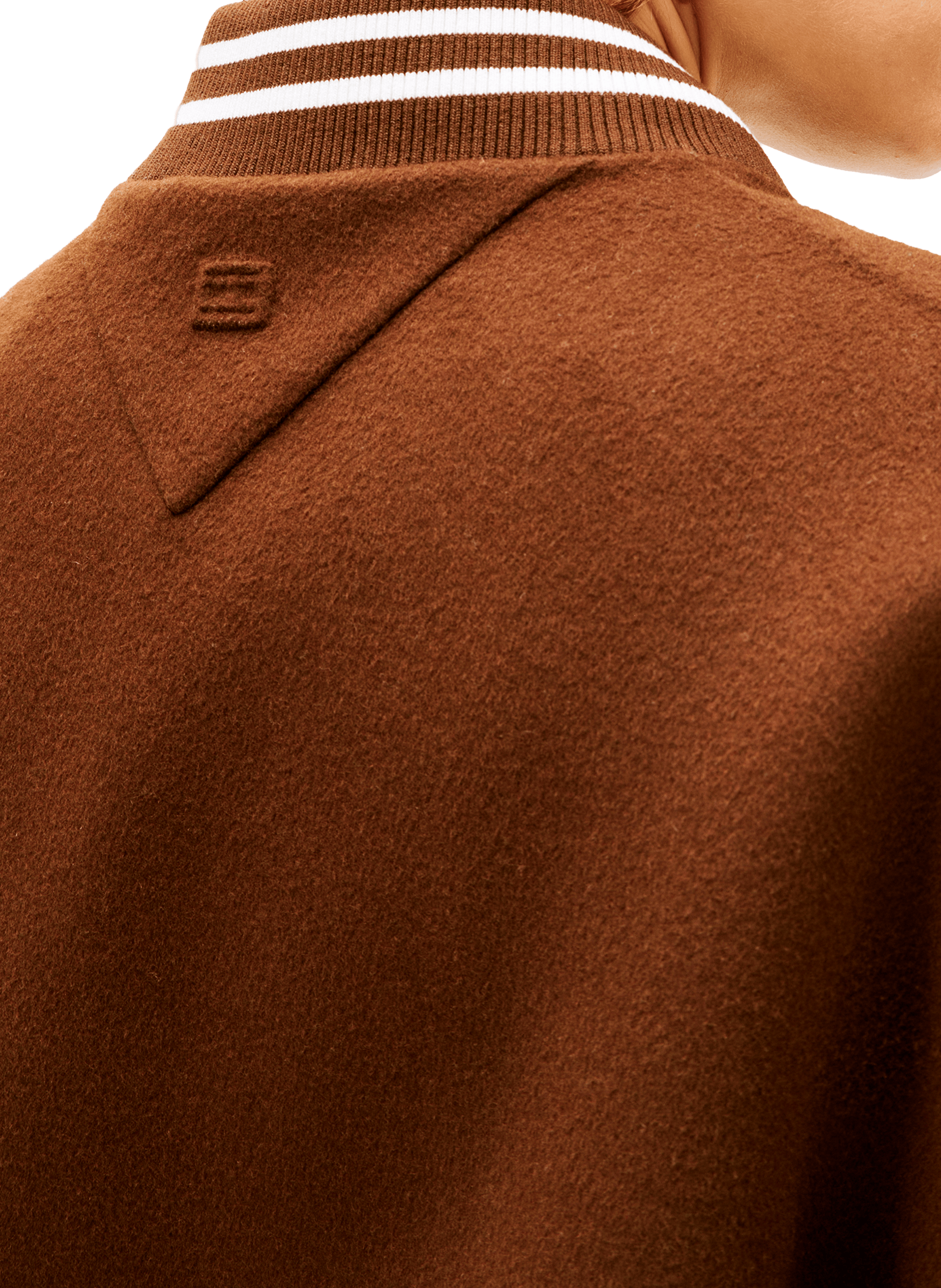 Veste Teddy en laine mélangée TOMMY HILFIGER Marron