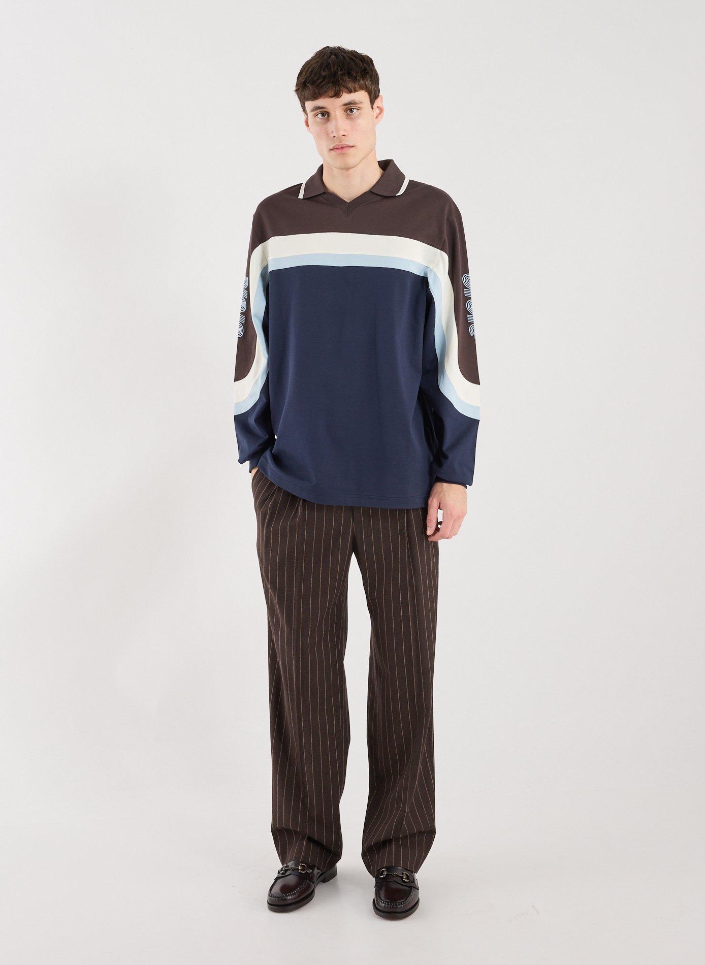 Le T-shirt Polo DROLE DE MONSIEUR Bleu