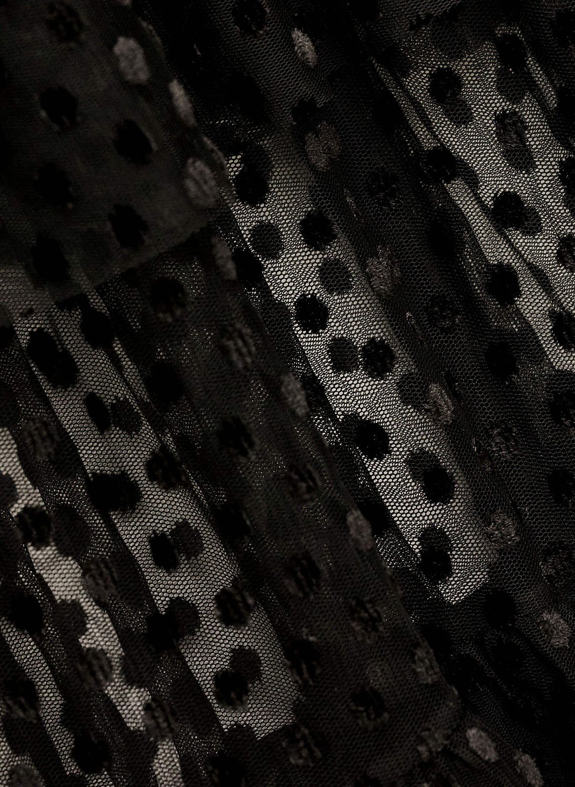 Robe longue col rond à pois rita BA&SH Noir