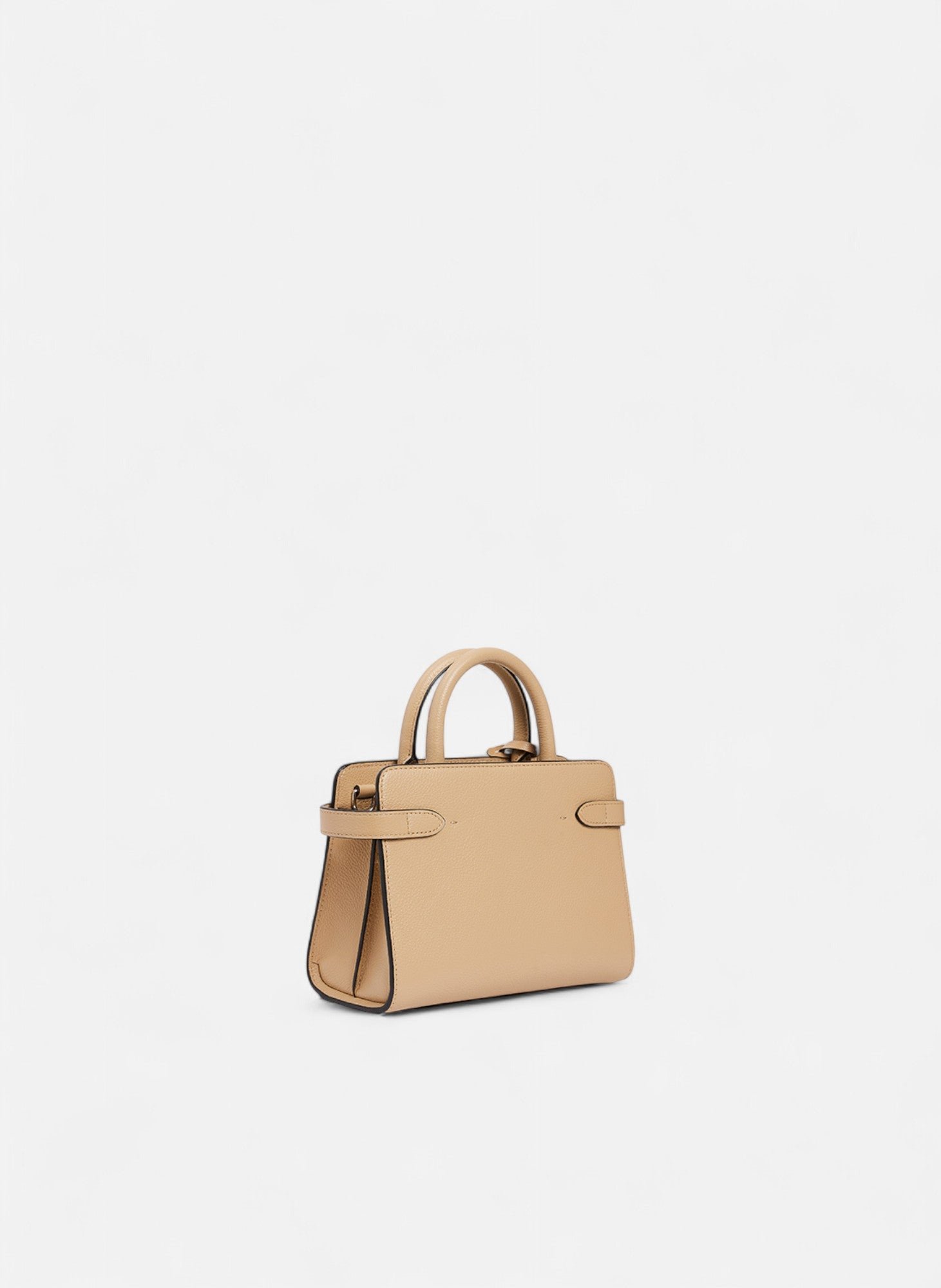 Petit sac à main emilie en cuir grainé LE TANNEUR Beige
