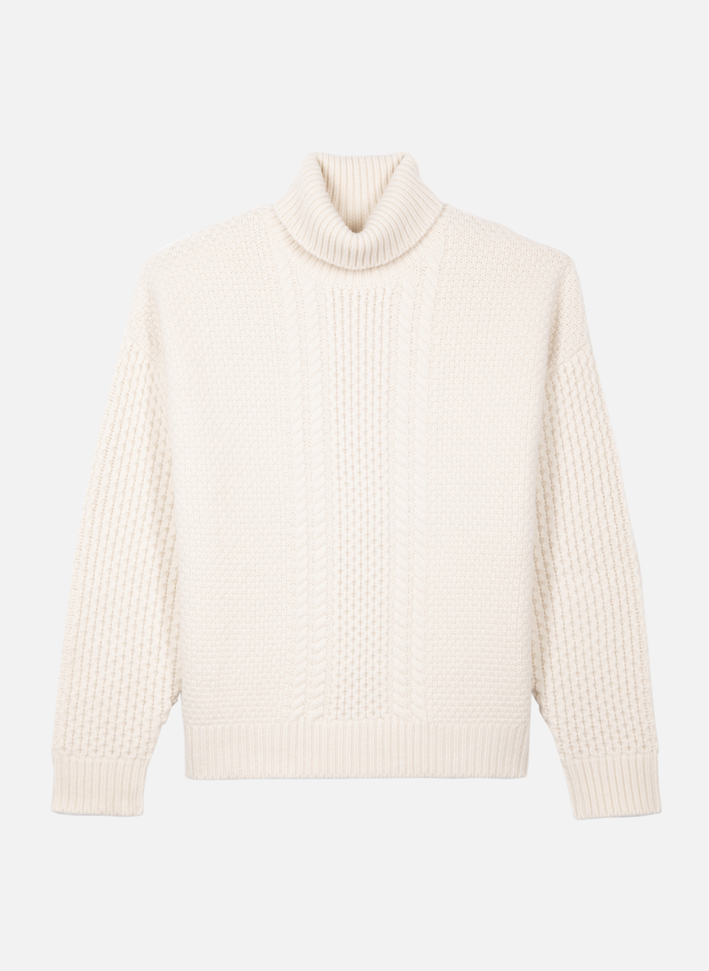 Pull torsadé en laine THE KOOPLES Beige