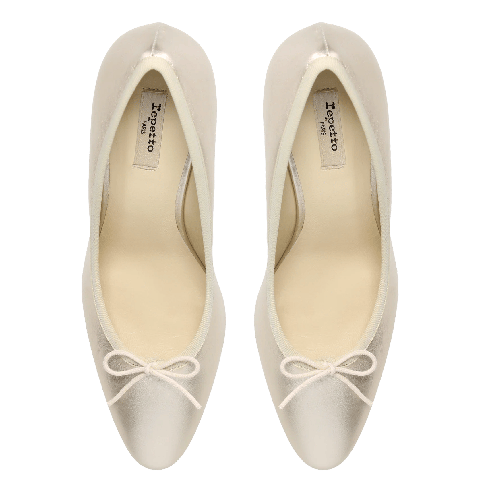 Escarpins en cuir cendrillon REPETTO Doré